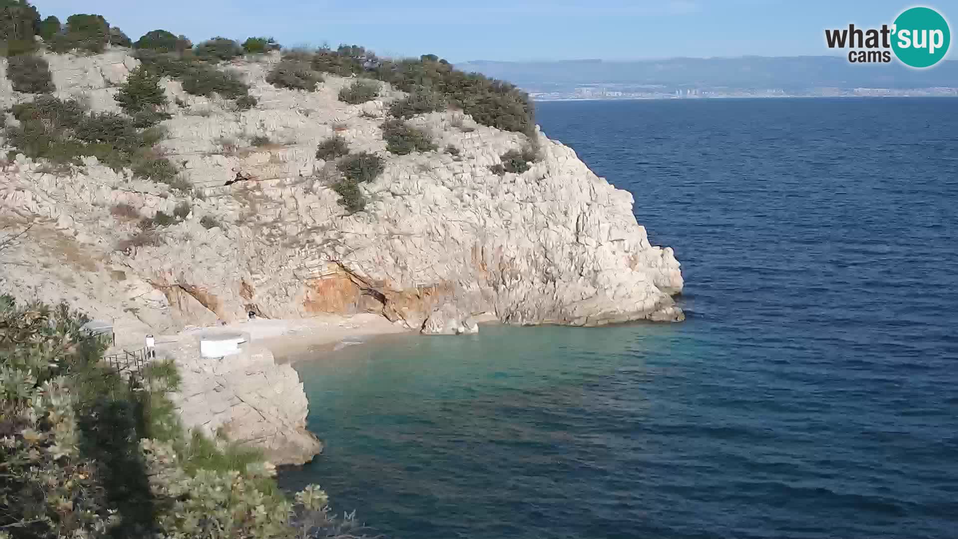 Web kamera plaže Brseč – Mošćenička Draga – Hrvatska