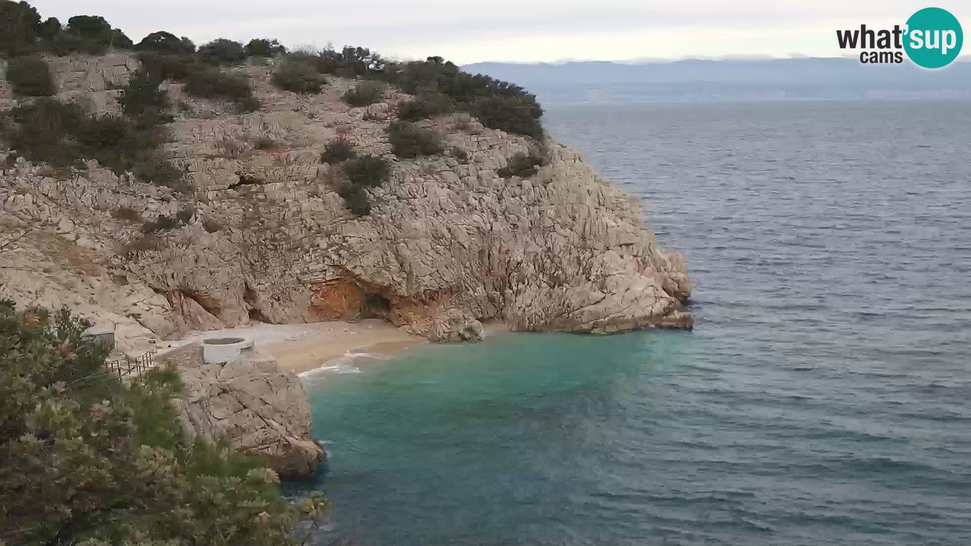Webcam Bersezio spiaggia – Draga di Moschiena – Croazia