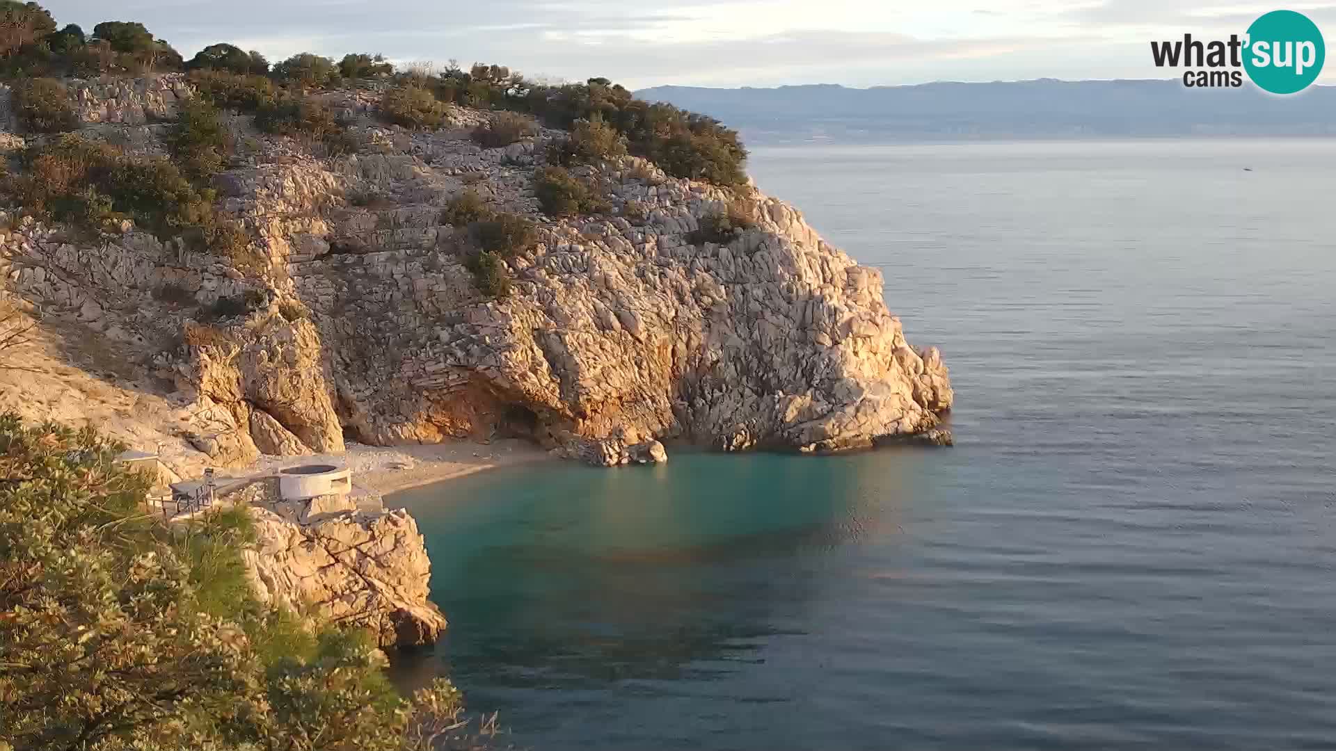 Web kamera plaže Brseč – Mošćenička Draga – Hrvatska