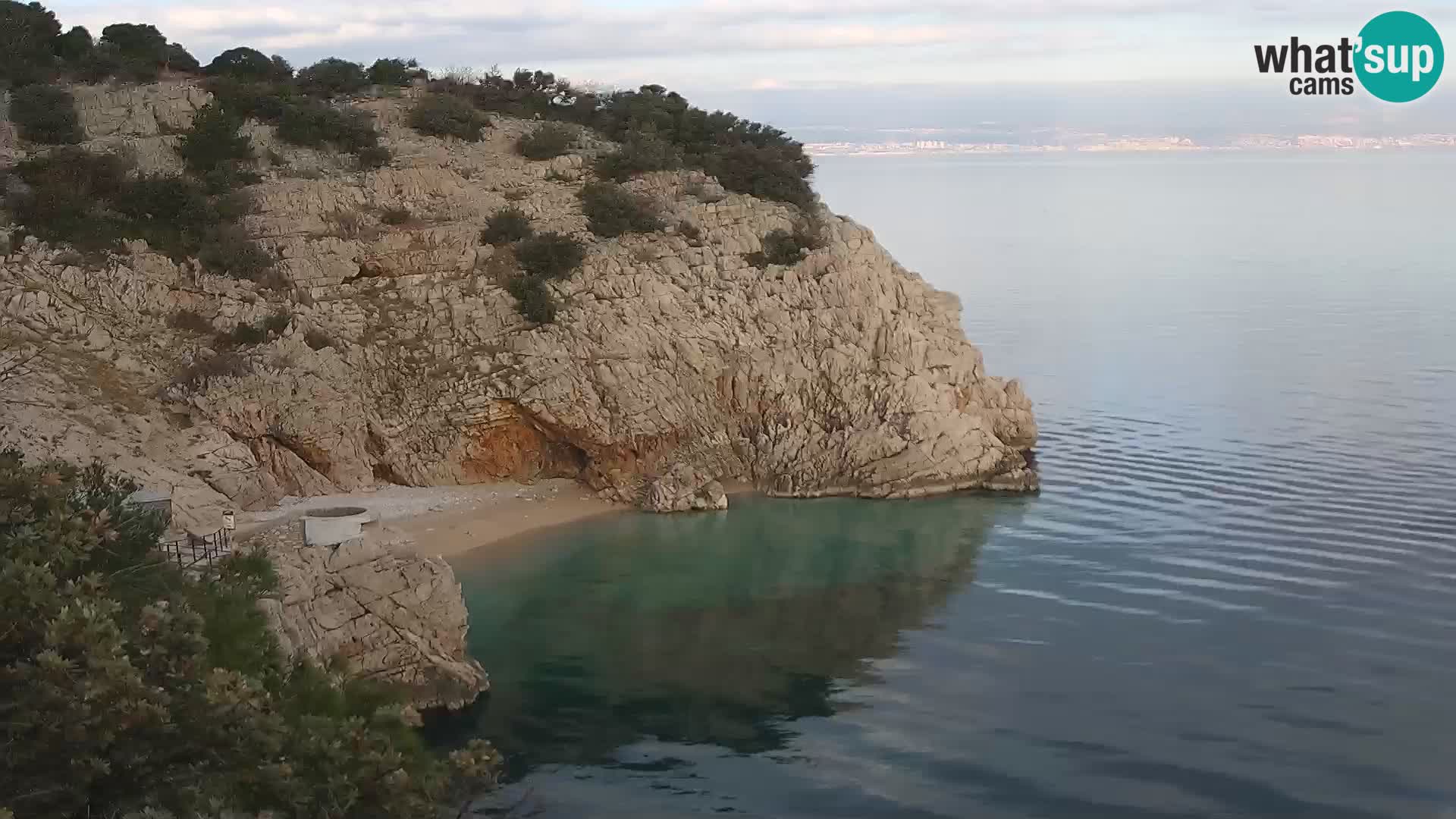 Webcam Brseč beach – Mošćenička Draga – Croatia