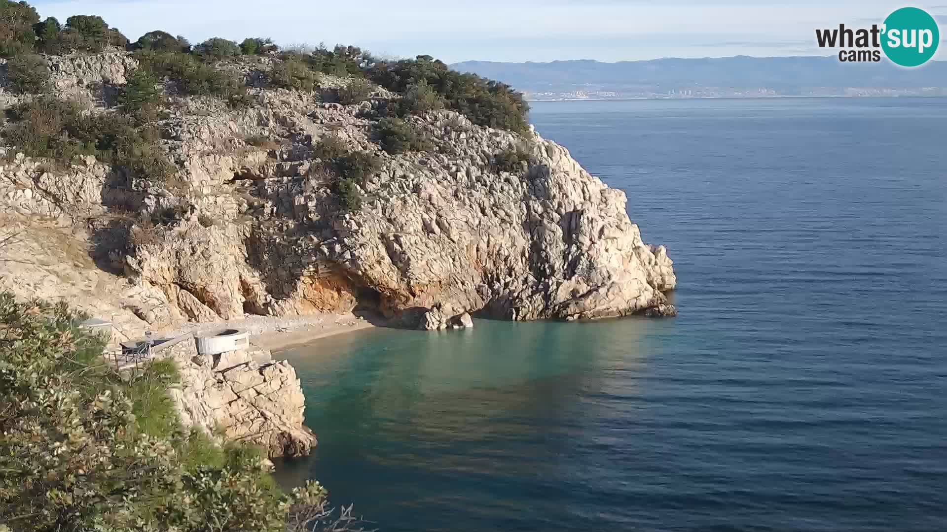 Webcam Brseč Strand – Mošćenička Draga – Kroatien