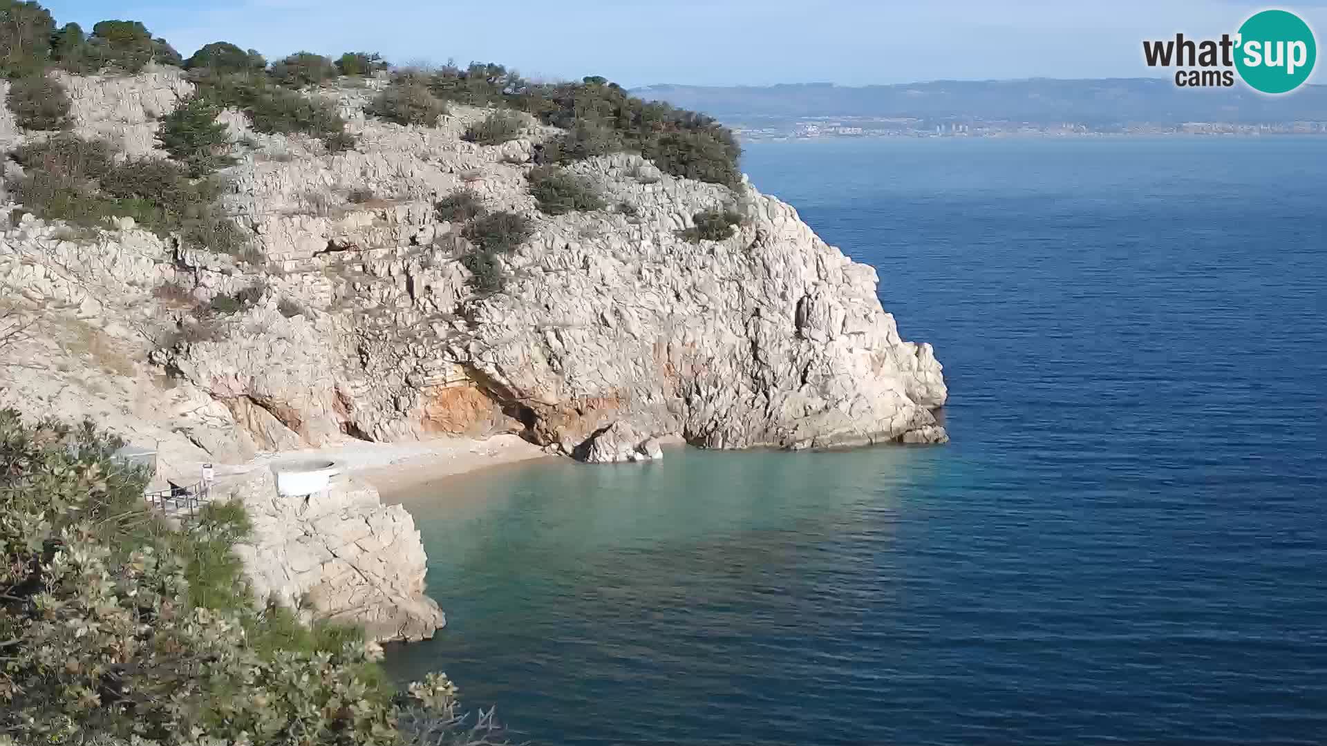Webcam Brseč Strand – Mošćenička Draga – Kroatien