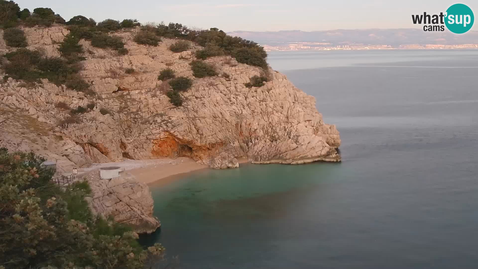 Webcam Bersezio spiaggia – Draga di Moschiena – Croazia