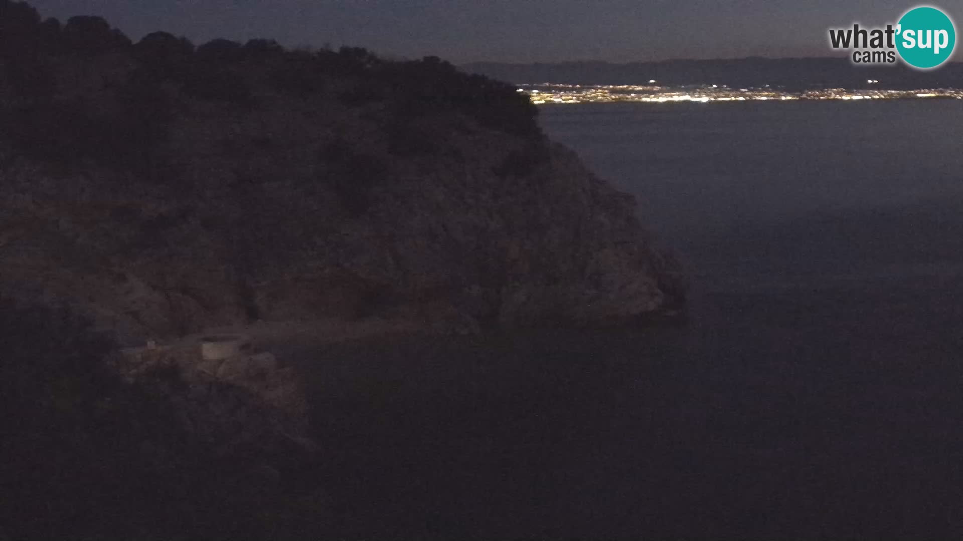 Webcam plage Brseč à Mošćenička Draga, Croatie