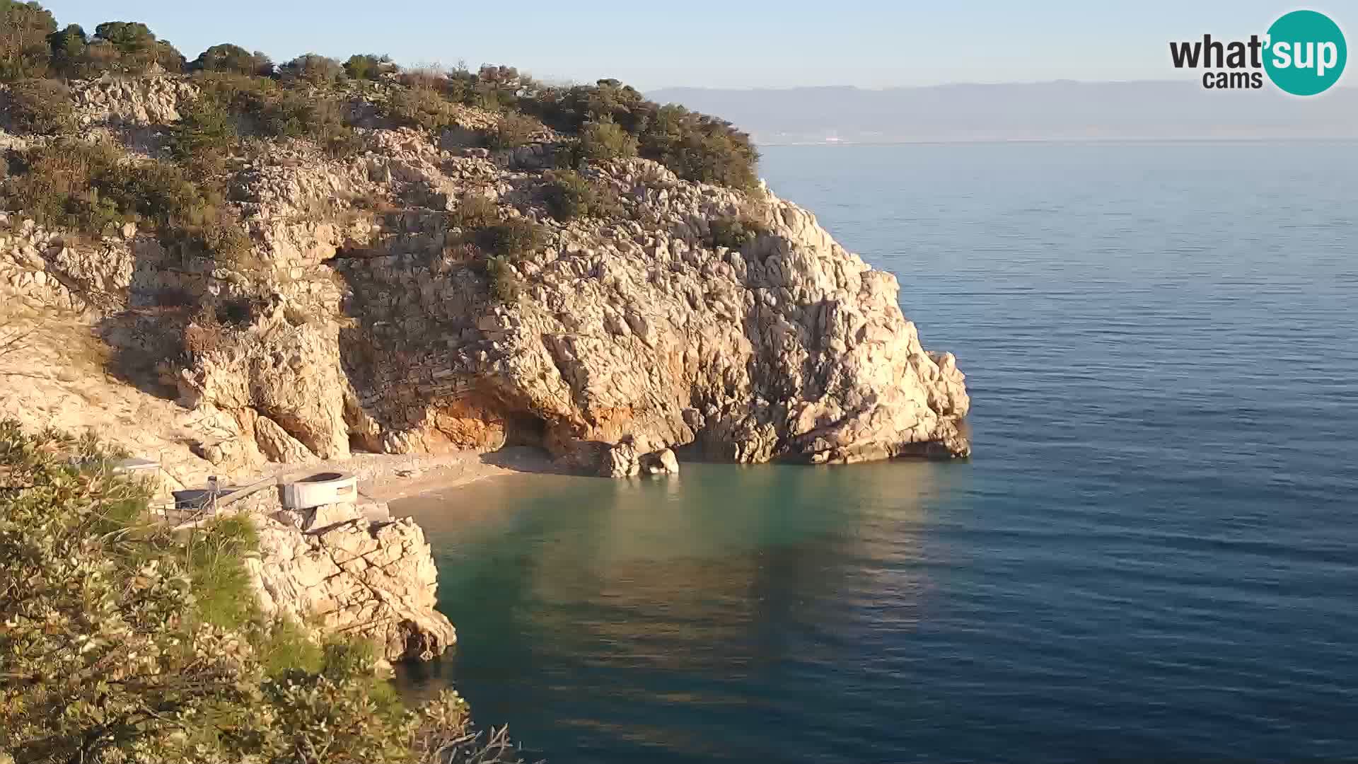 Webcam Bersezio spiaggia – Draga di Moschiena – Croazia