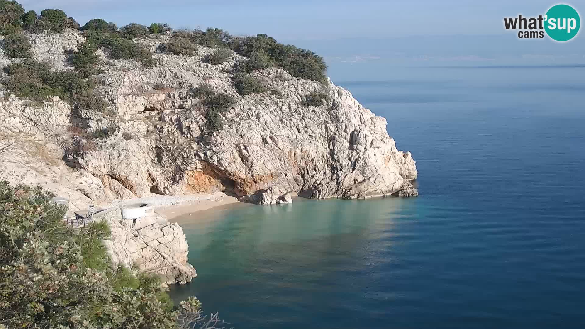 Webcam Brseč beach – Mošćenička Draga – Croatia