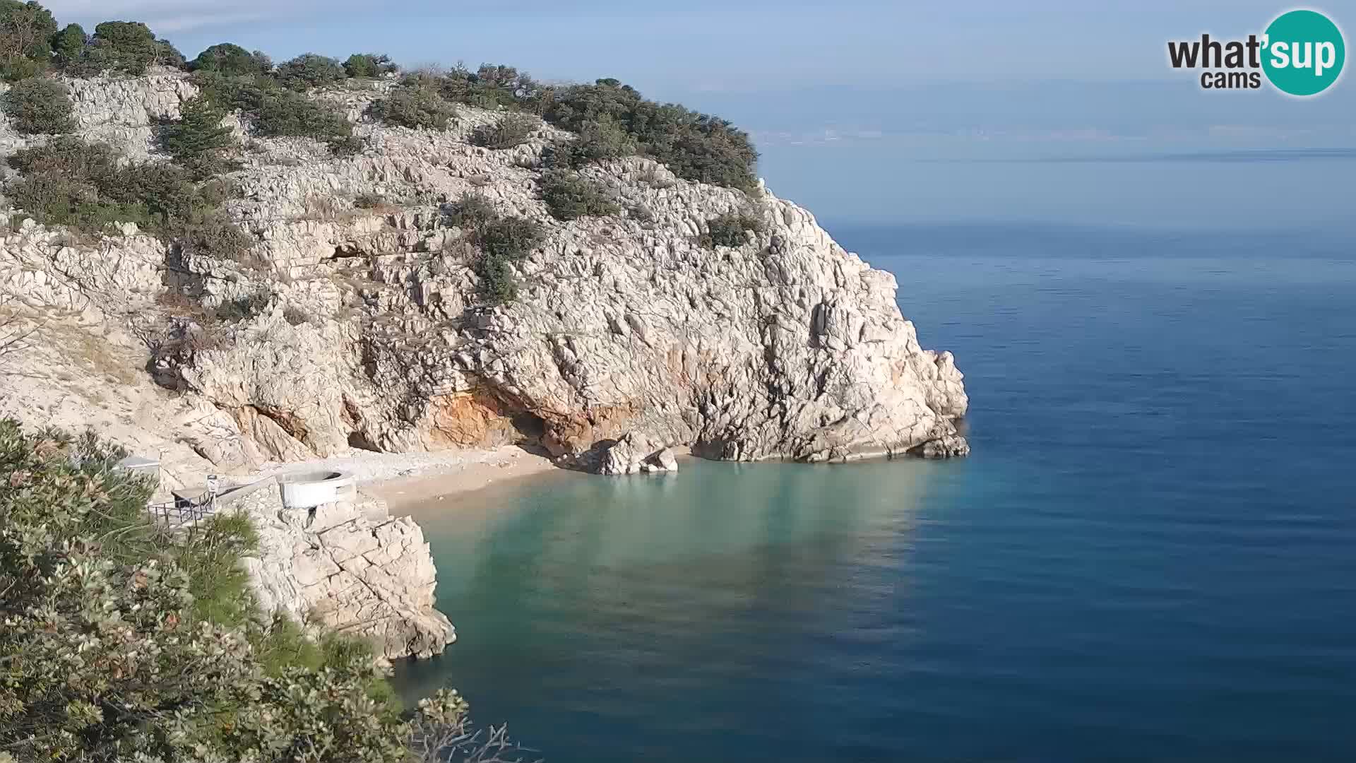 Web kamera plaže Brseč – Mošćenička Draga – Hrvatska