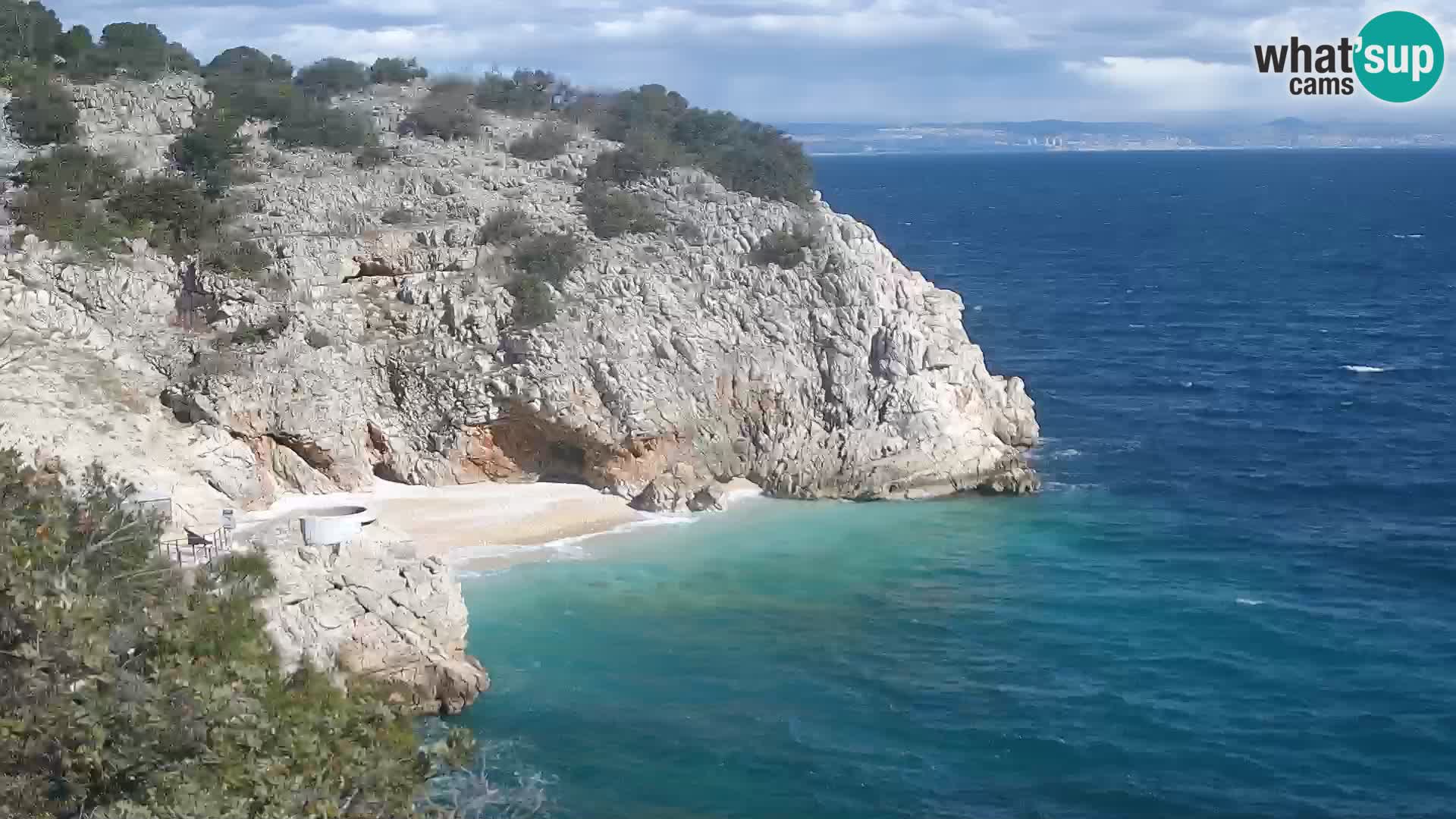 Webcam Brseč beach – Mošćenička Draga – Croatia