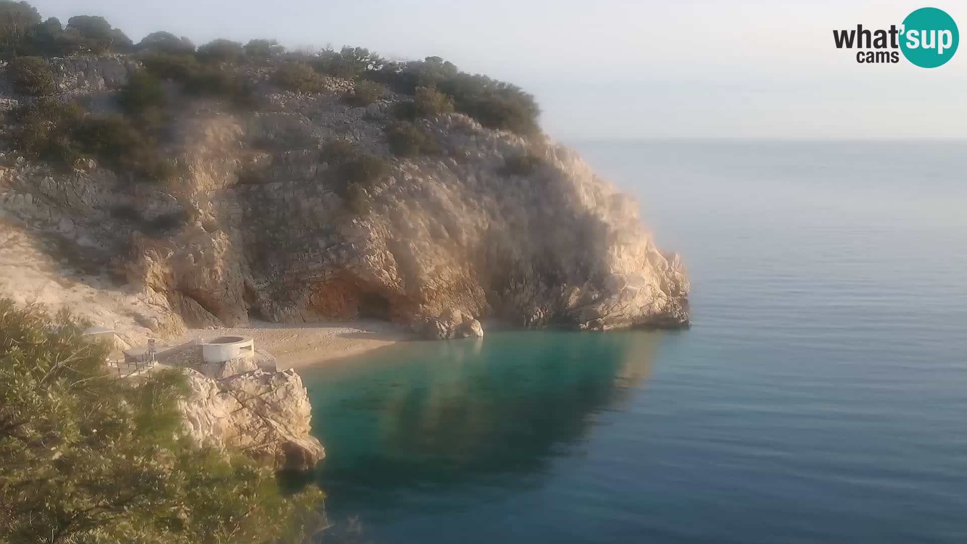 Webcam Bersezio spiaggia – Draga di Moschiena – Croazia