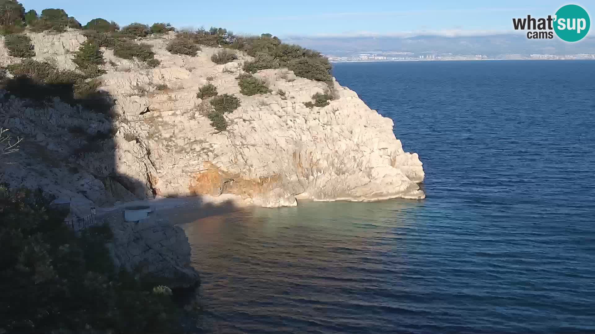 Webcam Brseč beach – Mošćenička Draga – Croatia