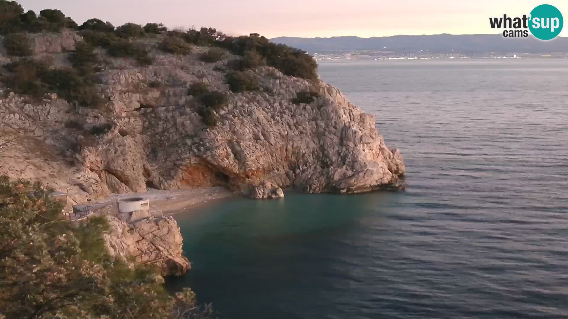 Webcam Bersezio spiaggia – Draga di Moschiena – Croazia