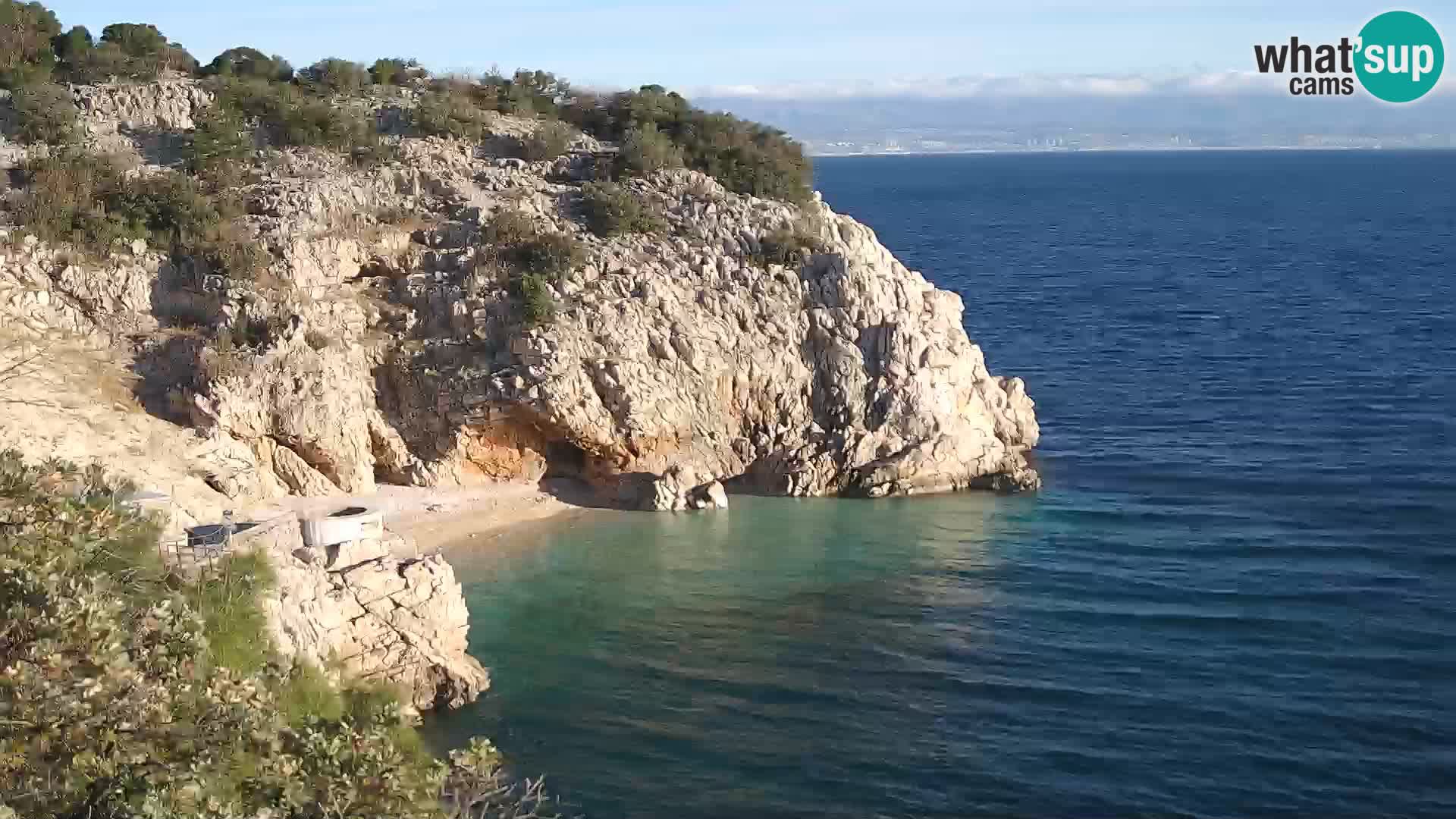 Webcam Bersezio spiaggia – Draga di Moschiena – Croazia