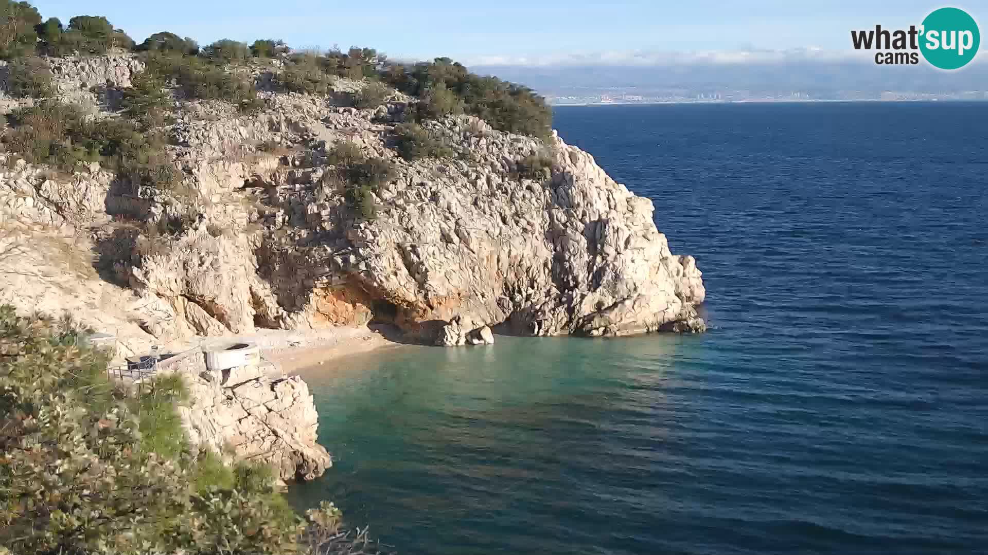 Webcam Brseč beach – Mošćenička Draga – Croatia