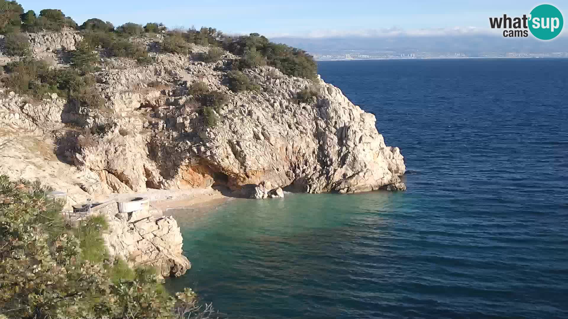 Webcam Brseč beach – Mošćenička Draga – Croatia
