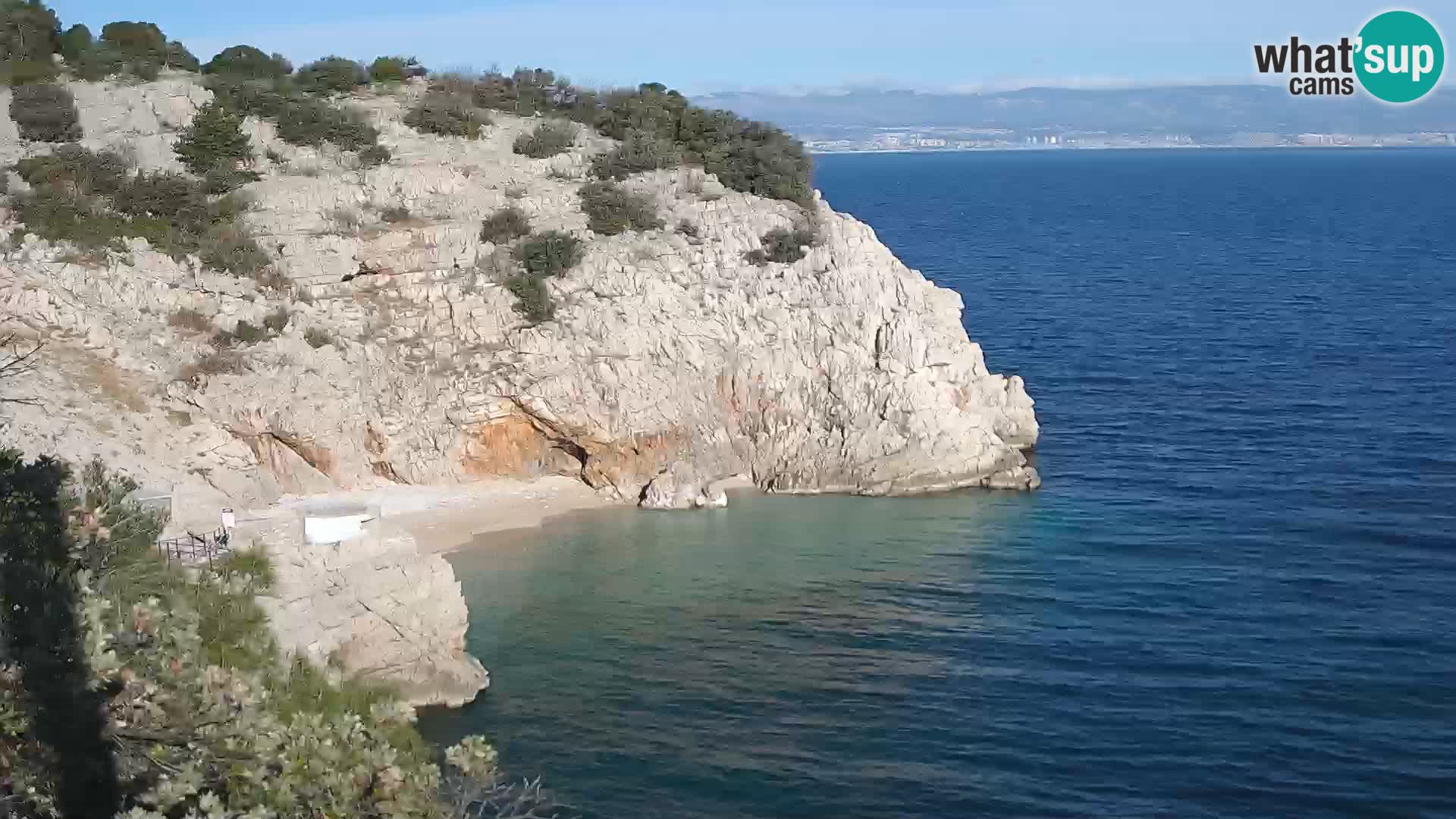 Webcam Brseč Strand – Mošćenička Draga – Kroatien