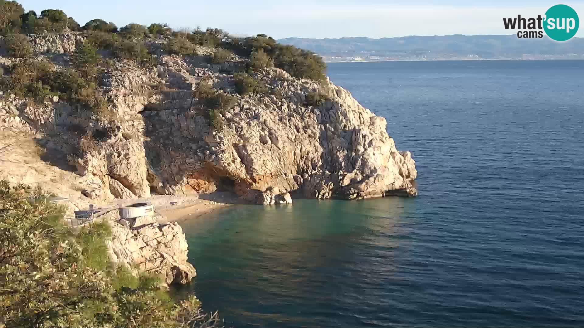 Webcam Brseč beach – Mošćenička Draga – Croatia