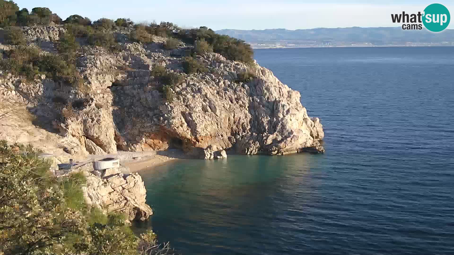 Webcam Bersezio spiaggia – Draga di Moschiena – Croazia