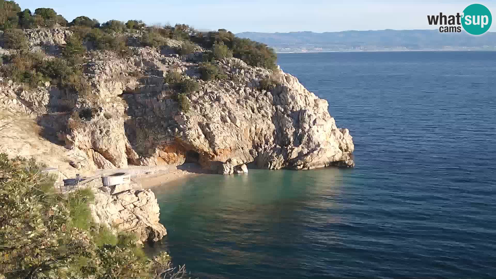 Webcam Brseč beach – Mošćenička Draga – Croatia