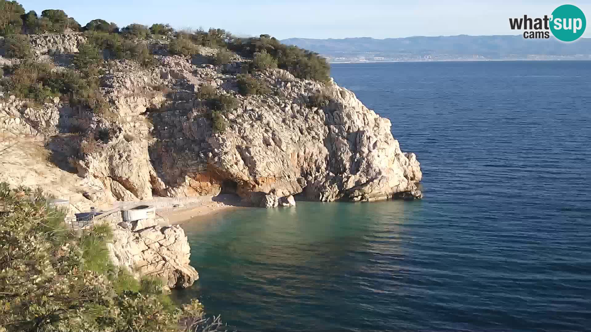 Webcam Bersezio spiaggia – Draga di Moschiena – Croazia