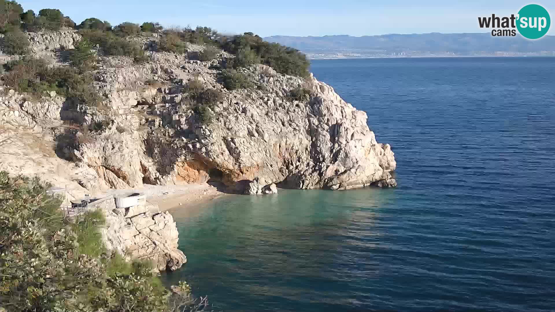 Webcam Bersezio spiaggia – Draga di Moschiena – Croazia