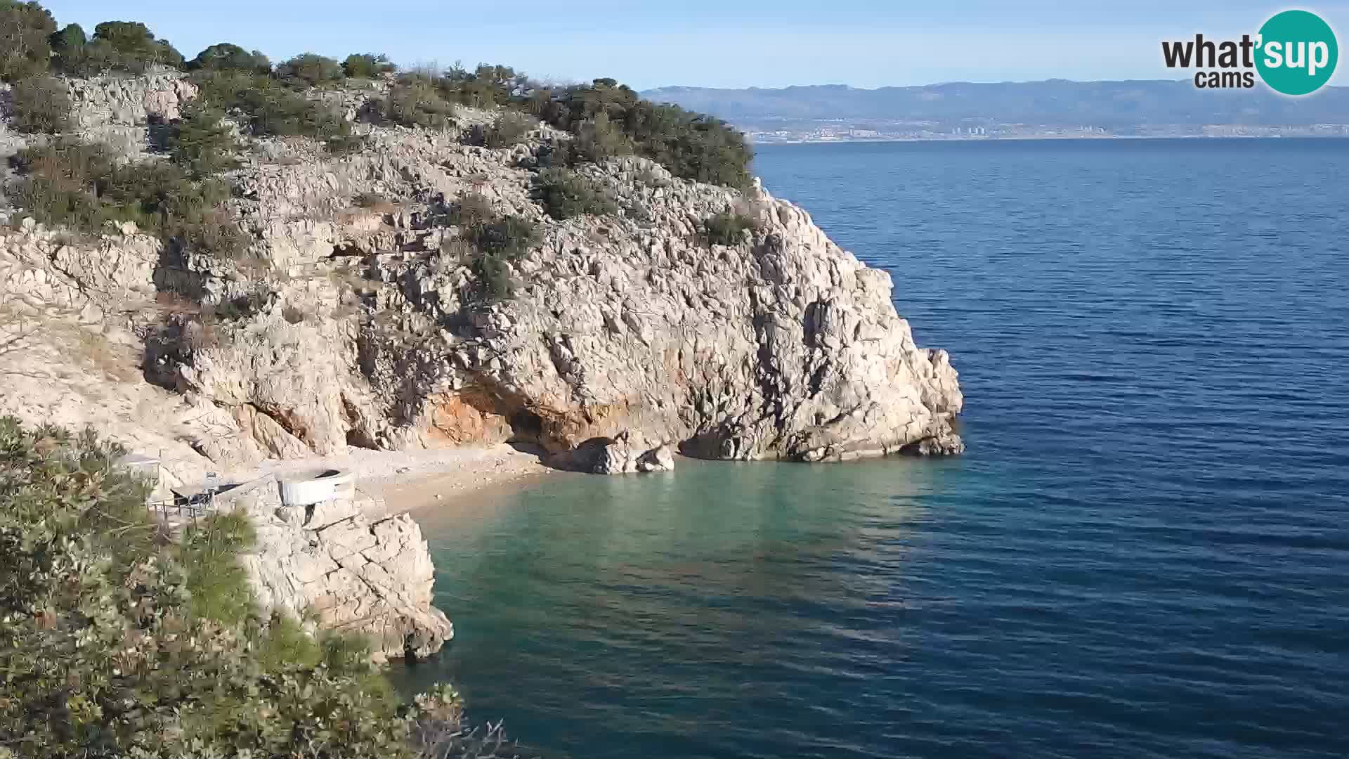 Webcam Brseč beach – Mošćenička Draga – Croatia