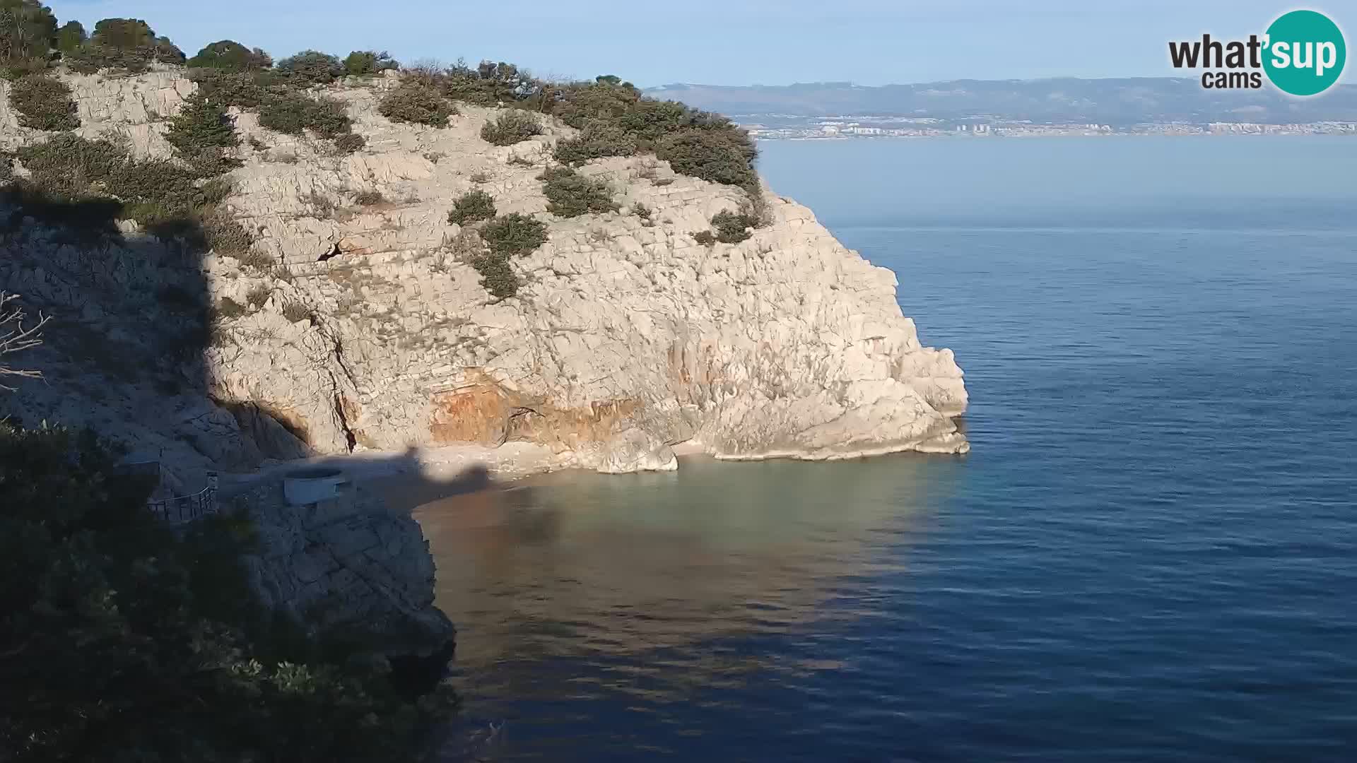 Webcam plage Brseč à Mošćenička Draga, Croatie