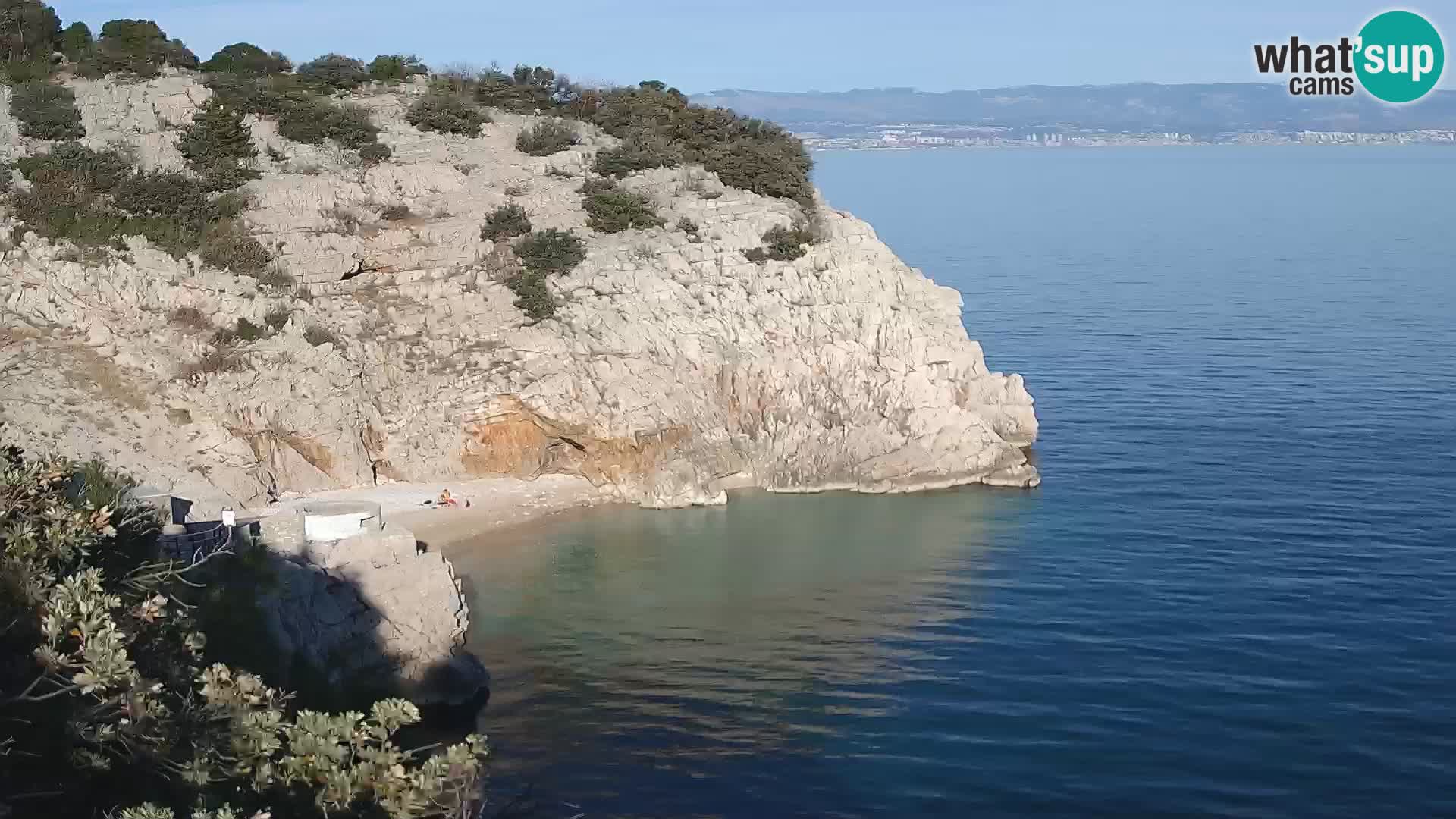 Webcam Bersezio spiaggia – Draga di Moschiena – Croazia
