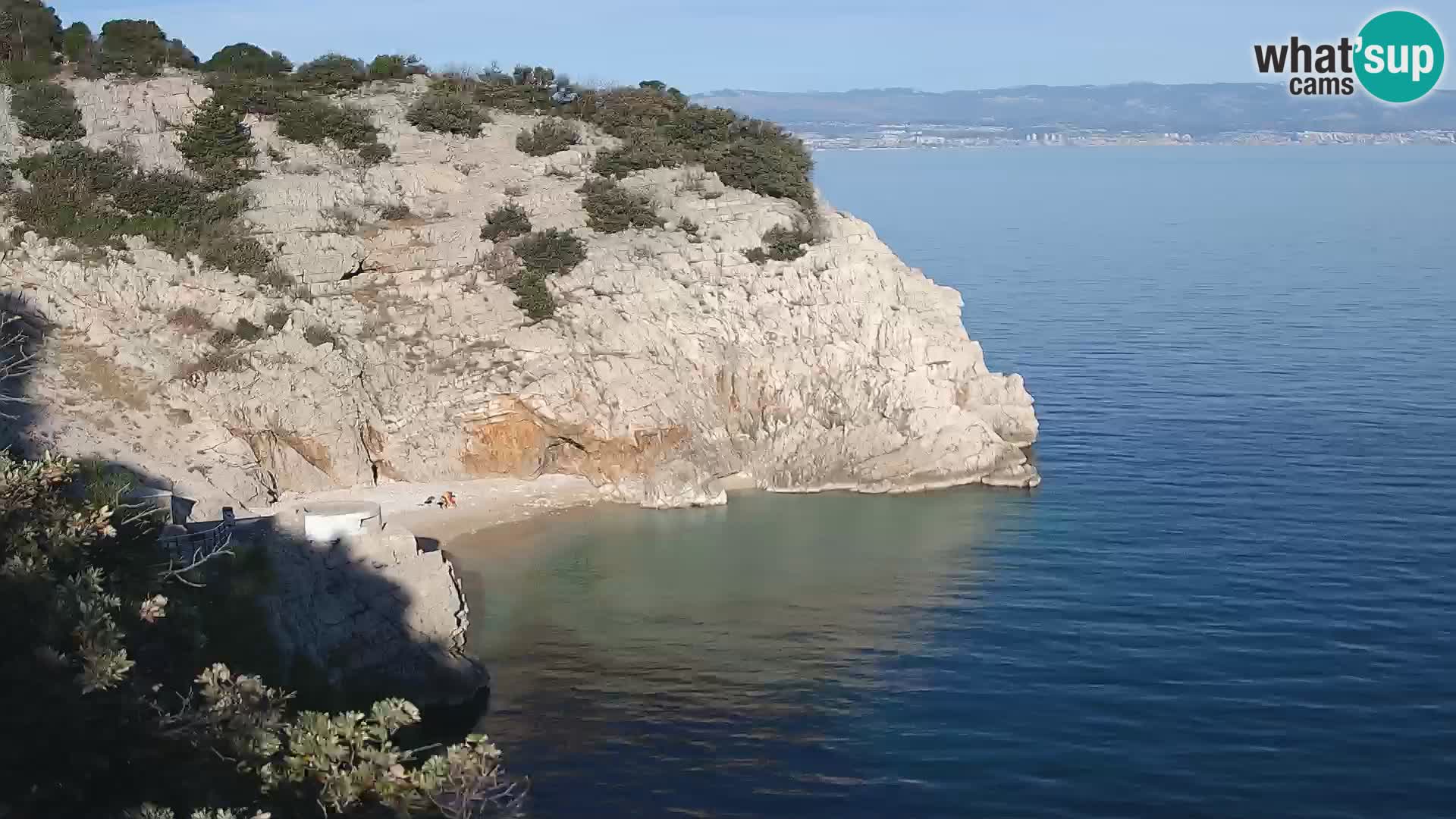 Cámara web de la playa de Brseč en Mošćenička Draga, Croacia