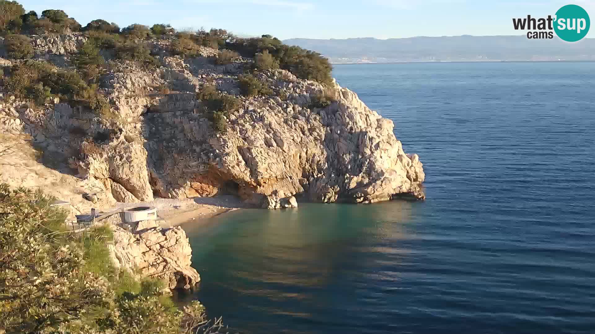 Webcam Bersezio spiaggia – Draga di Moschiena – Croazia