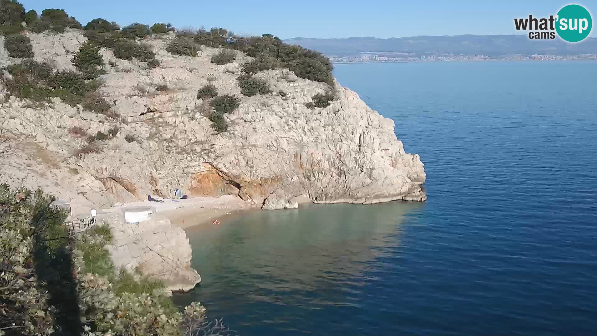 Webcam Bersezio spiaggia – Draga di Moschiena – Croazia