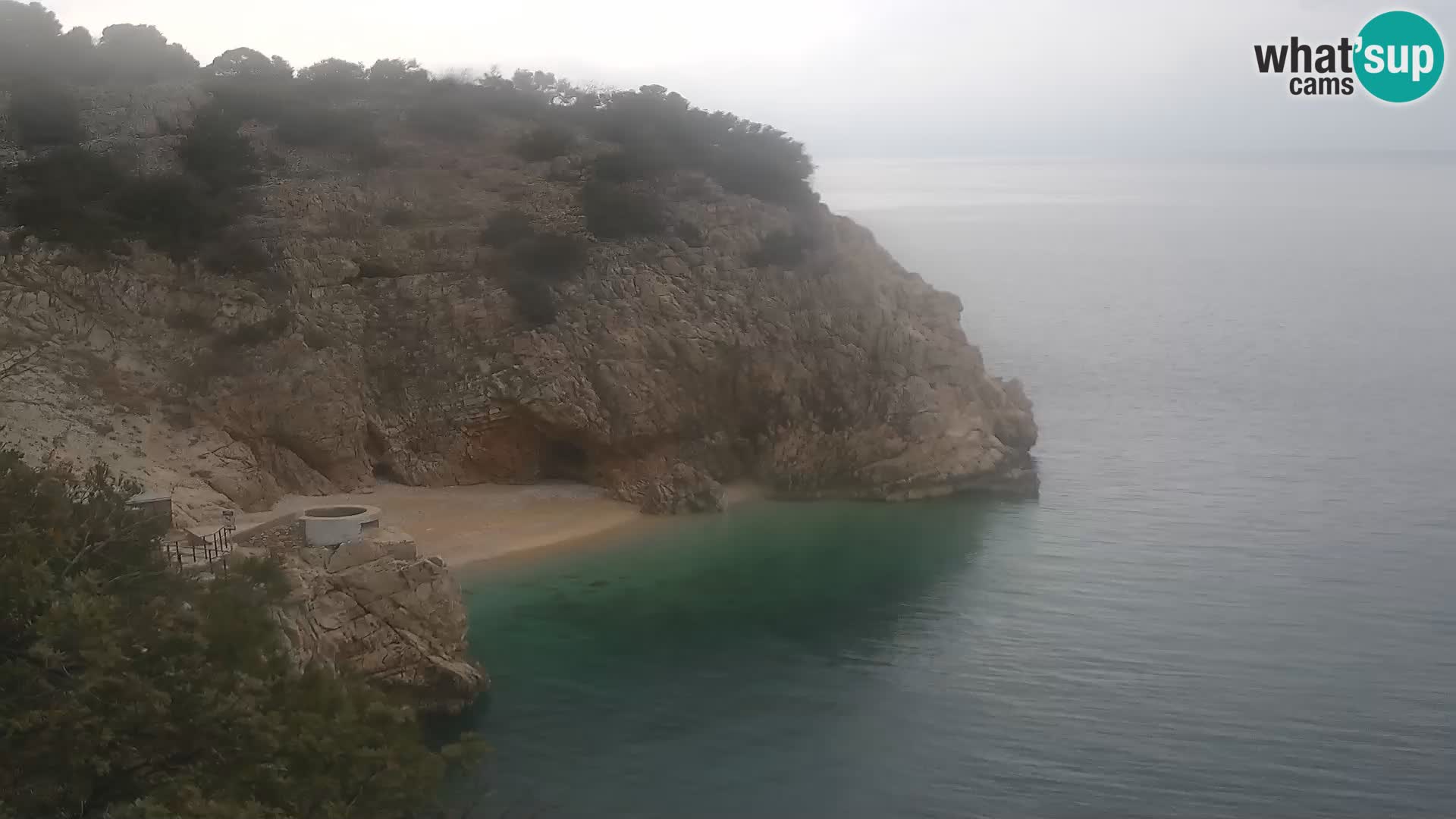 Webcam Brseč beach – Mošćenička Draga – Croatia