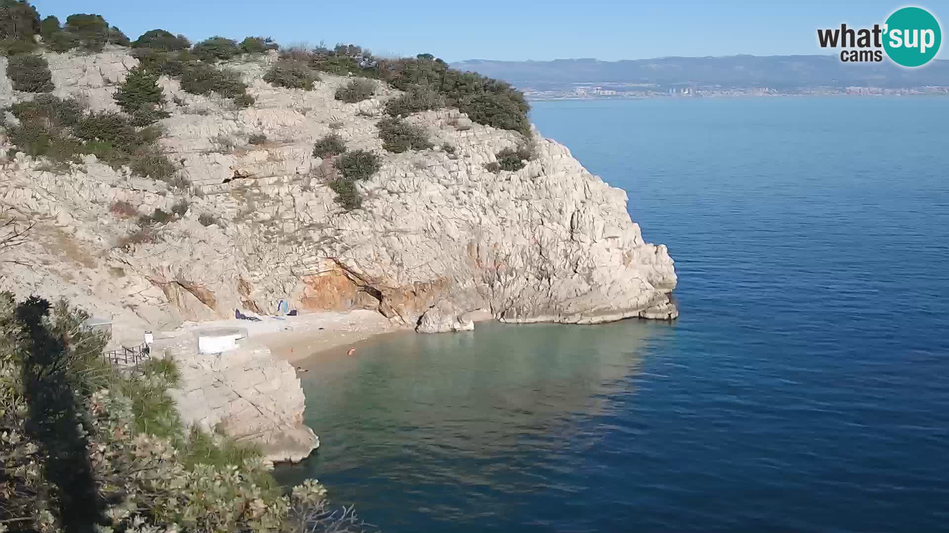 Webcam Brseč beach – Mošćenička Draga – Croatia