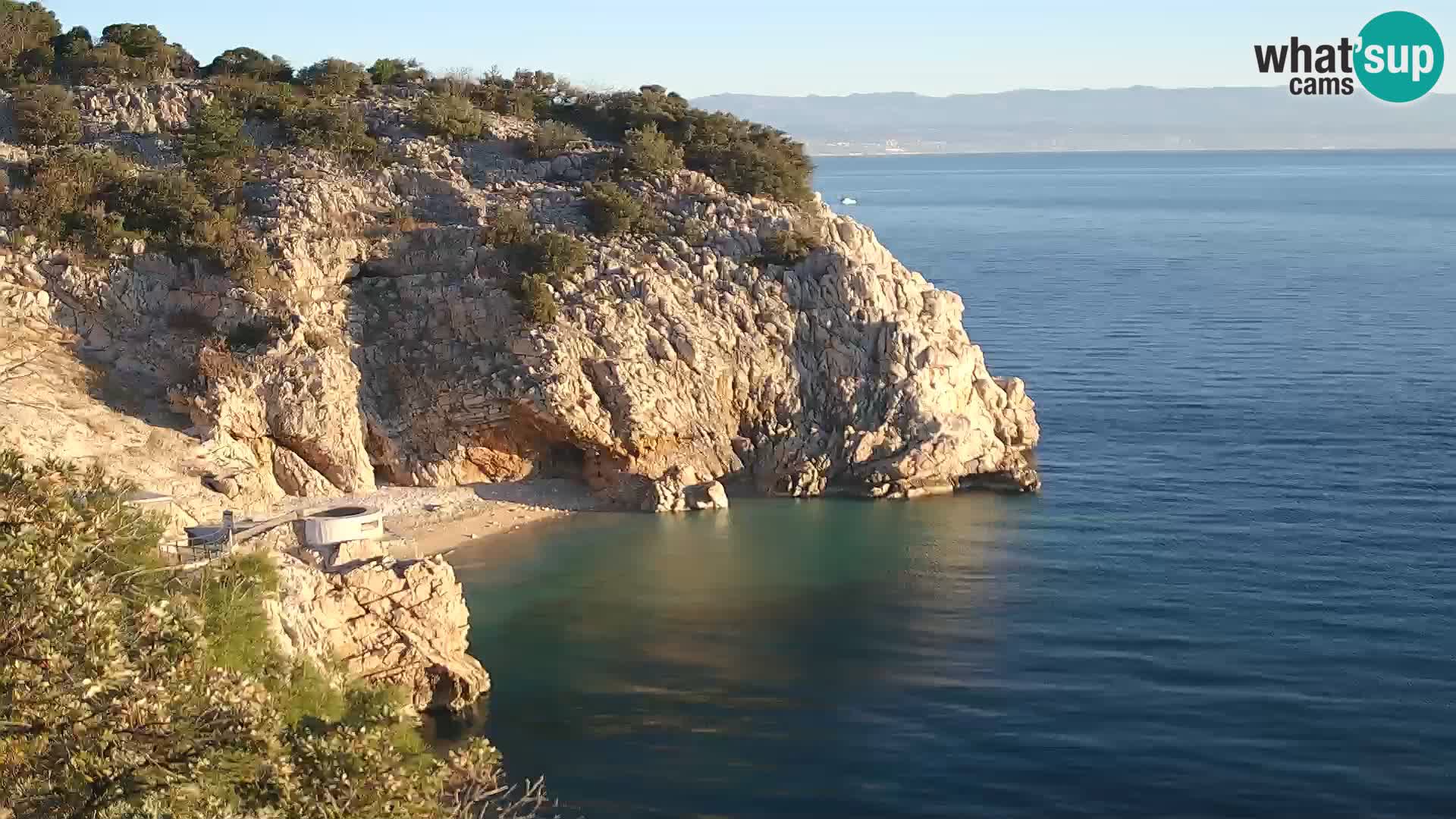 Webcam Bersezio spiaggia – Draga di Moschiena – Croazia