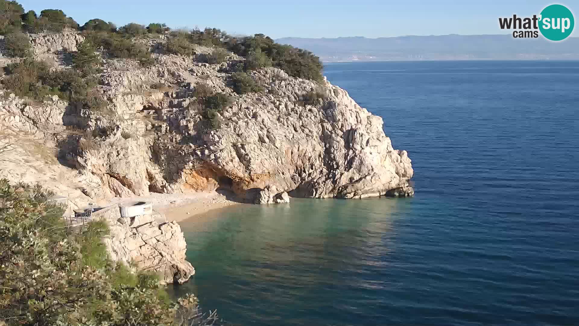 Webcam Brseč Strand – Mošćenička Draga – Kroatien