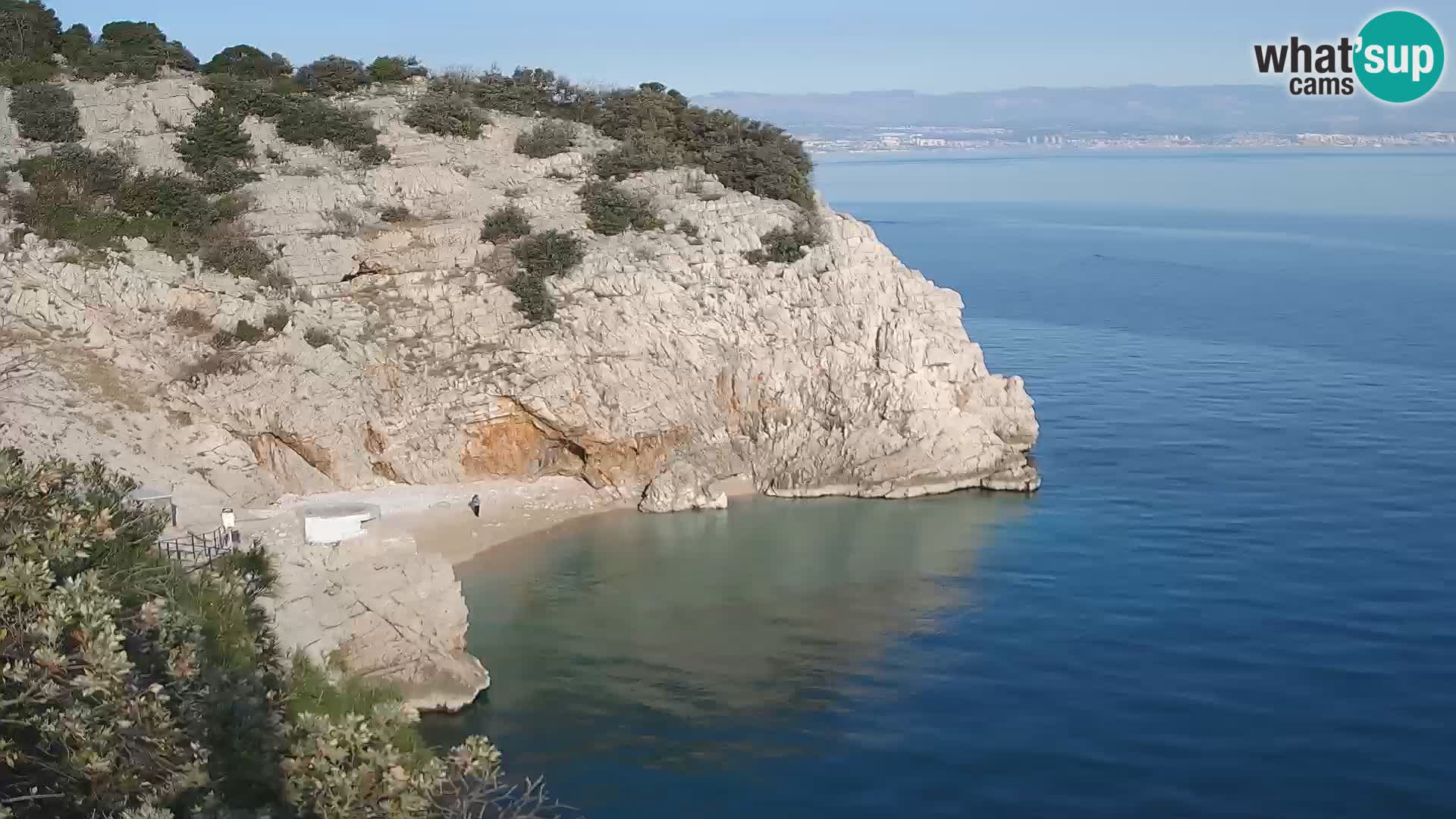 Webcam Brseč Strand – Mošćenička Draga – Kroatien