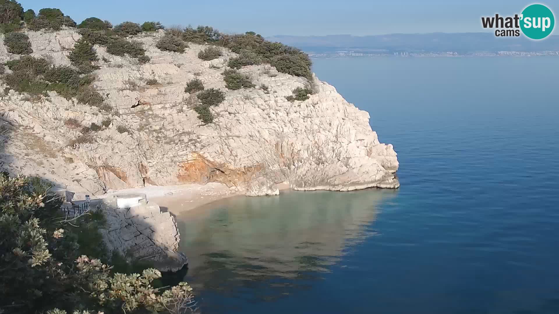 Cámara web de la playa de Brseč en Mošćenička Draga, Croacia