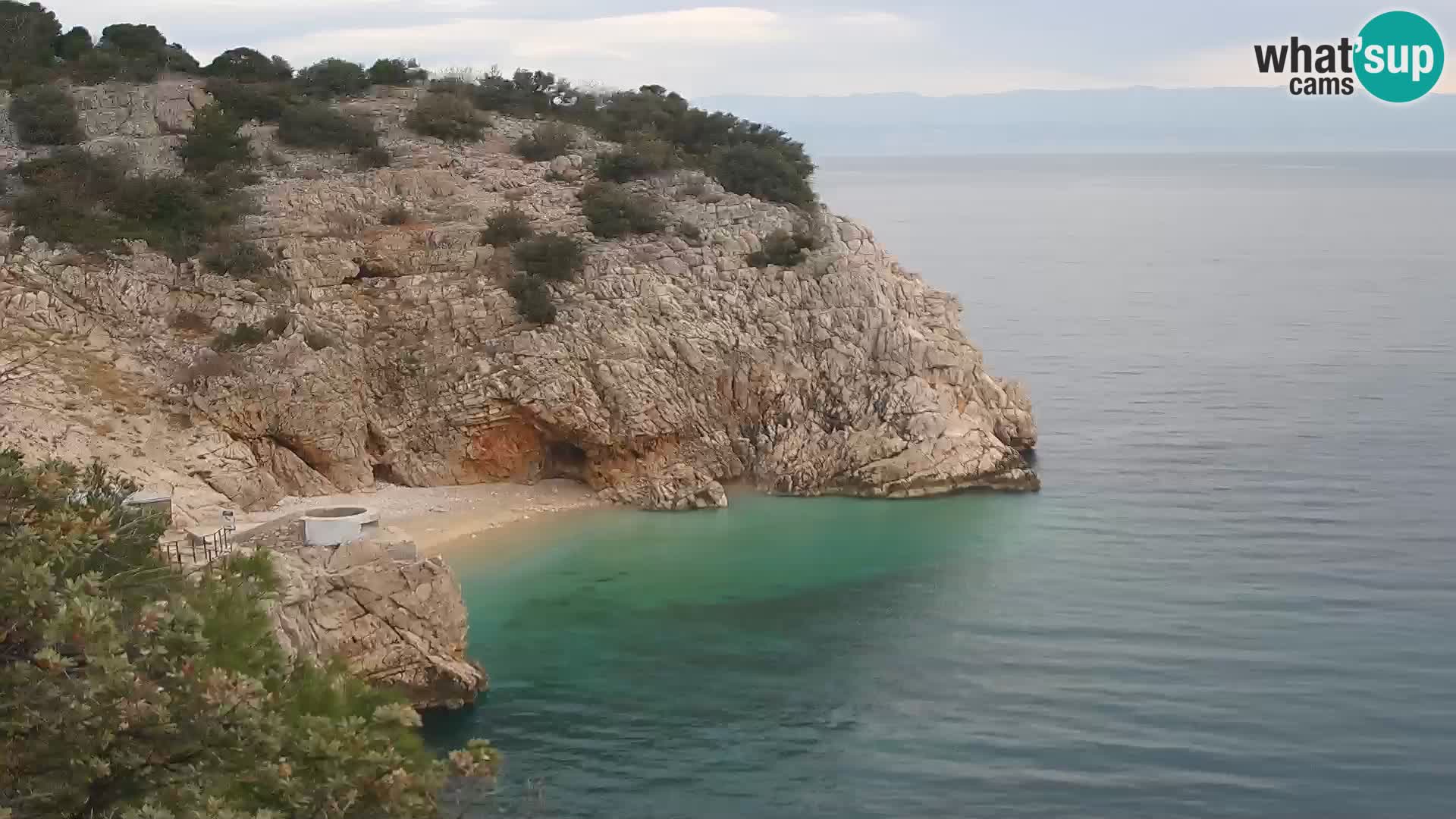Webcam Brseč beach – Mošćenička Draga – Croatia