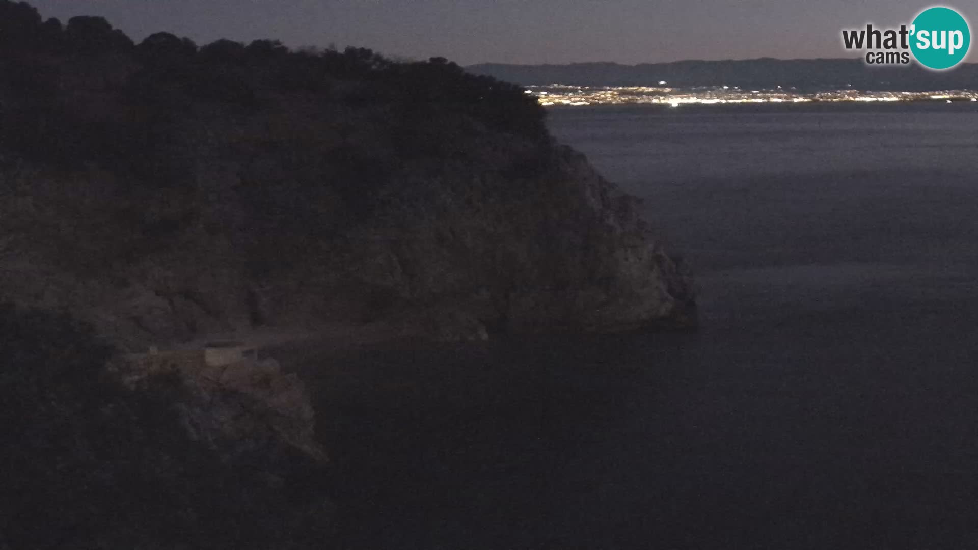 Webcam plage Brseč à Mošćenička Draga, Croatie