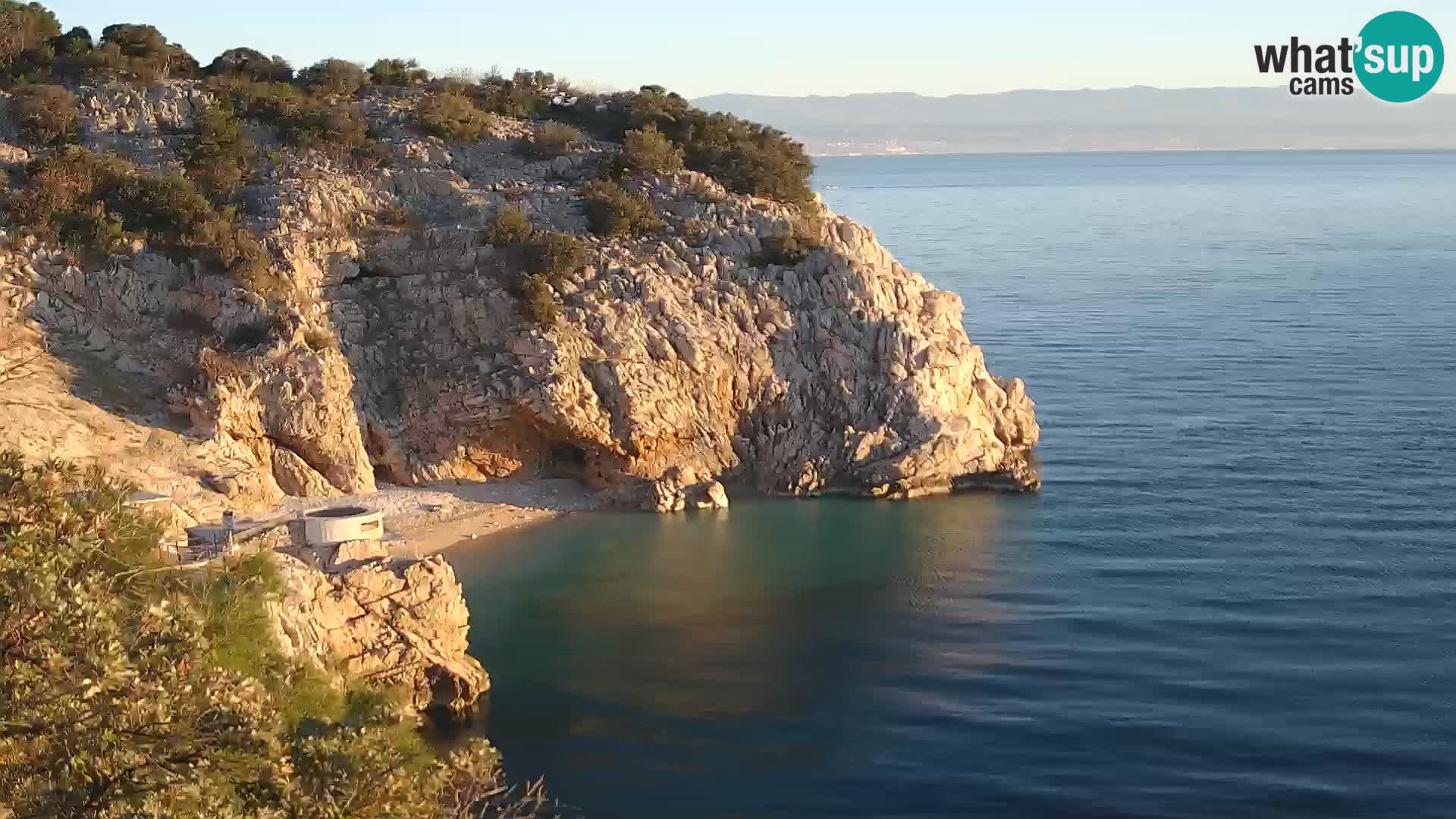 Webcam Bersezio spiaggia – Draga di Moschiena – Croazia