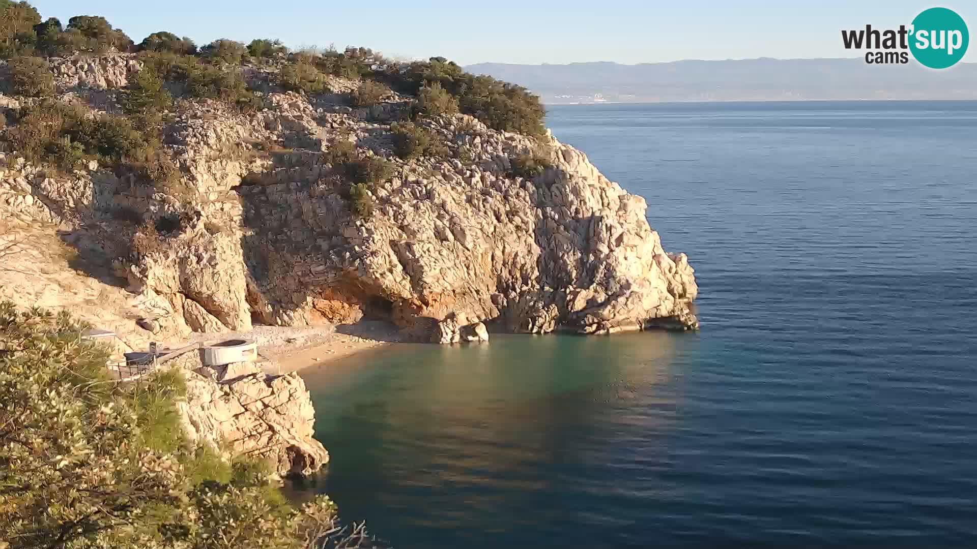 Webcam Brseč Strand – Mošćenička Draga – Kroatien
