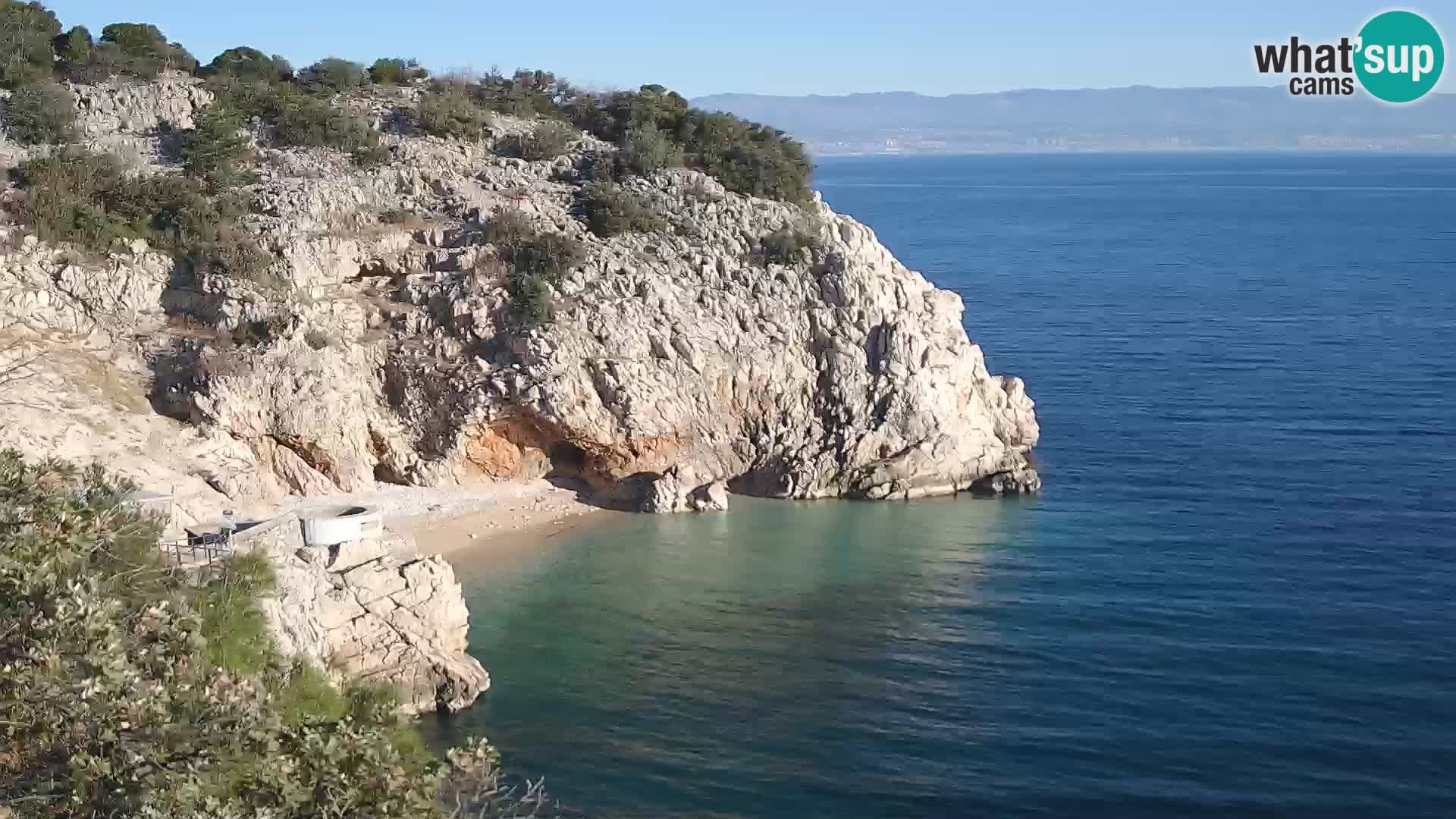Webcam Brseč beach – Mošćenička Draga – Croatia