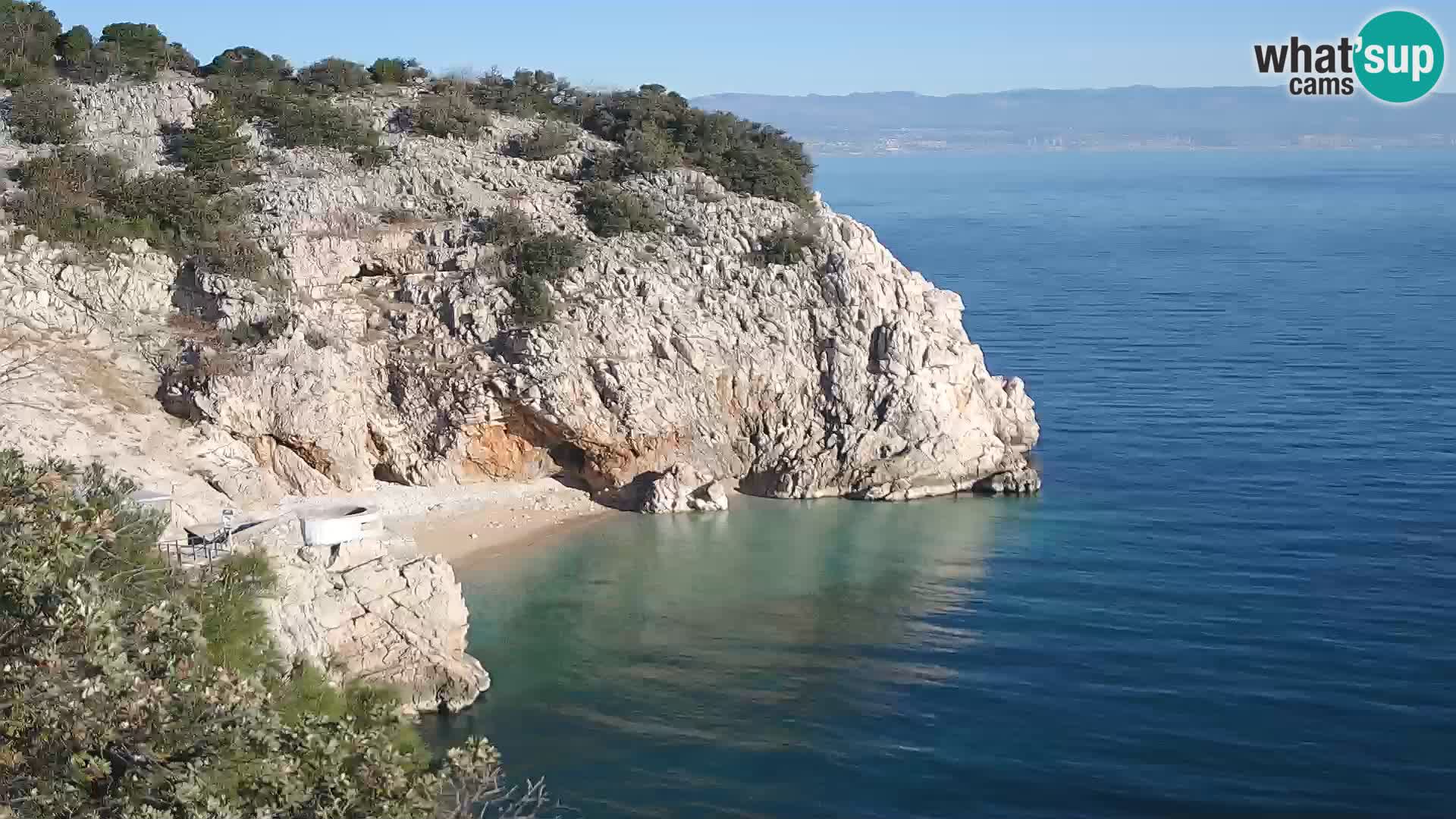 Webcam Brseč Strand – Mošćenička Draga – Kroatien