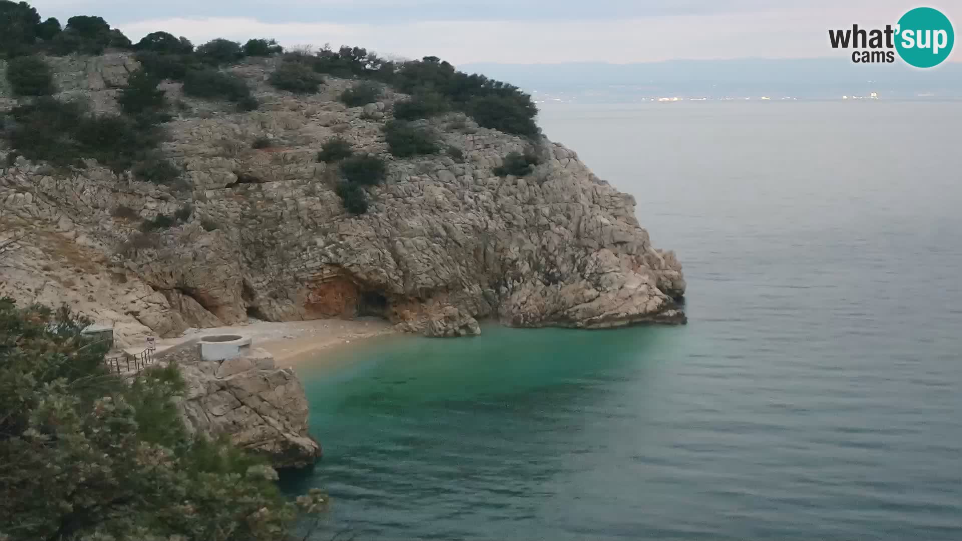 Webcam Bersezio spiaggia – Draga di Moschiena – Croazia