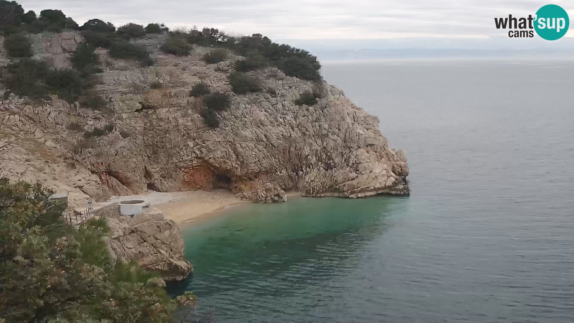 Webcam Bersezio spiaggia – Draga di Moschiena – Croazia