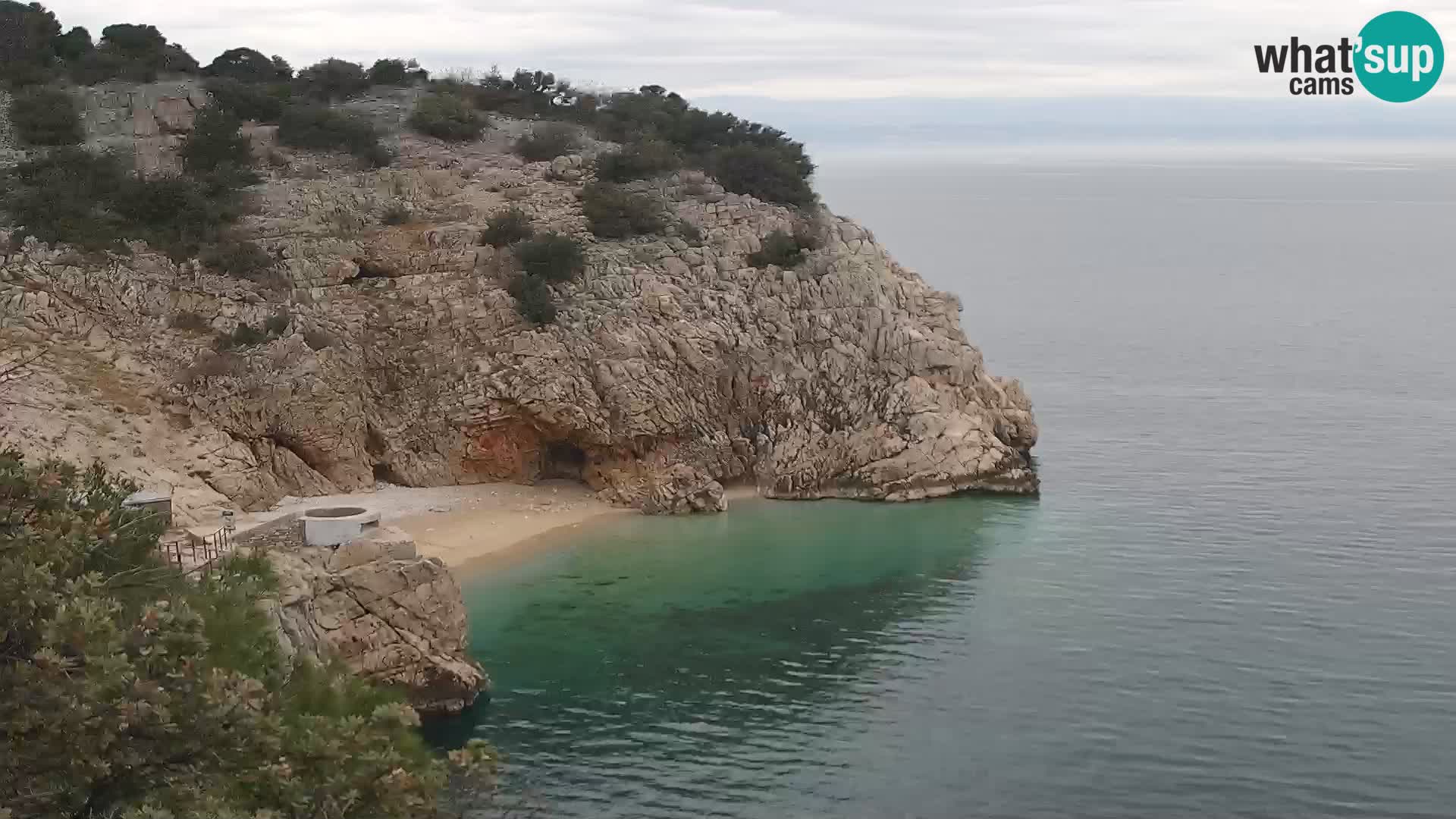 Webcam Brseč Strand – Mošćenička Draga – Kroatien