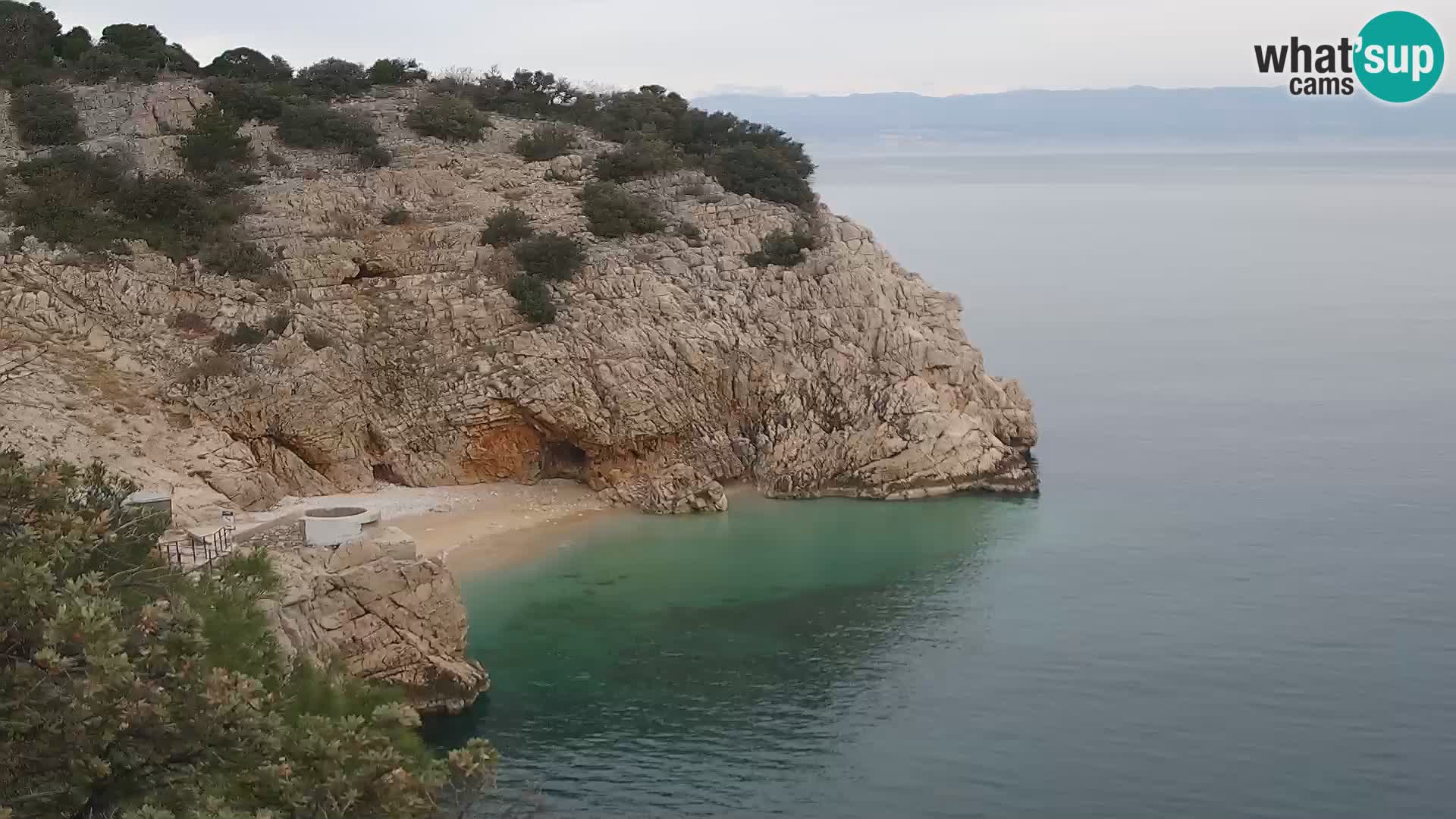 Webcam Bersezio spiaggia – Draga di Moschiena – Croazia