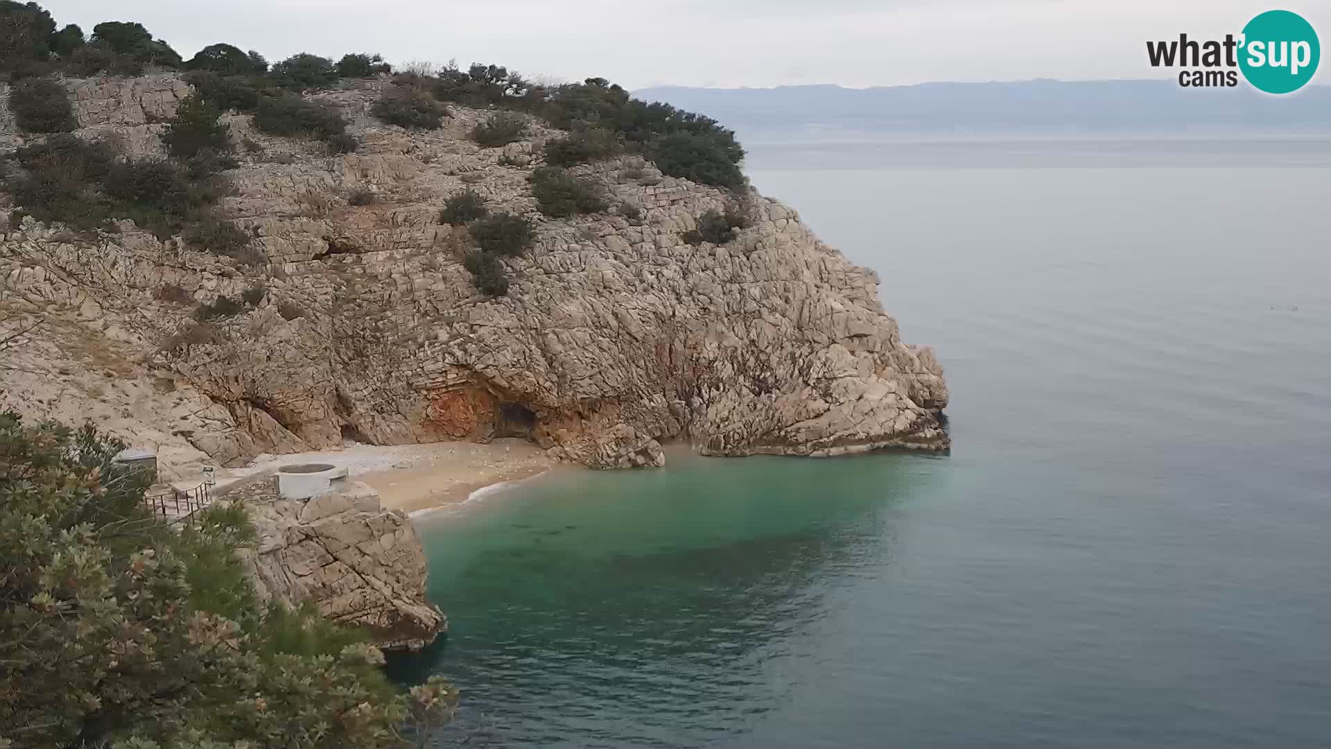 Webcam Brseč Strand – Mošćenička Draga – Kroatien