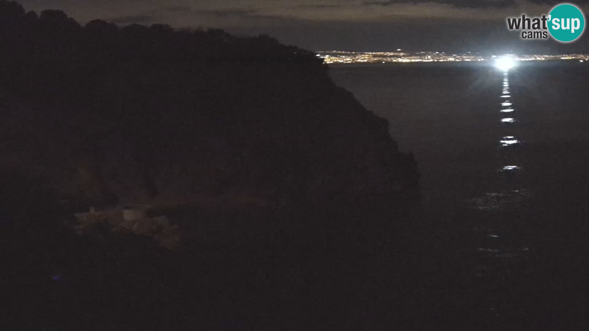 Webcam plage Brseč à Mošćenička Draga, Croatie