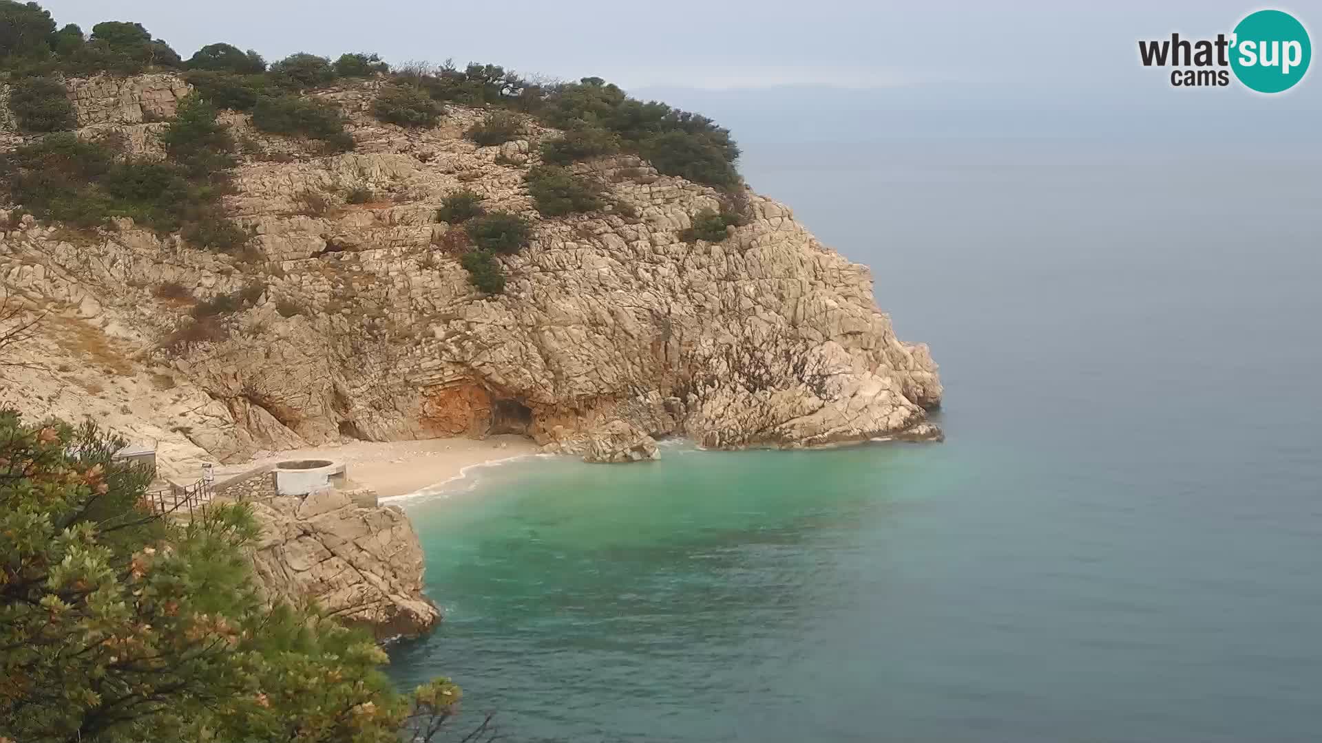 Web kamera plaže Brseč – Mošćenička Draga – Hrvatska