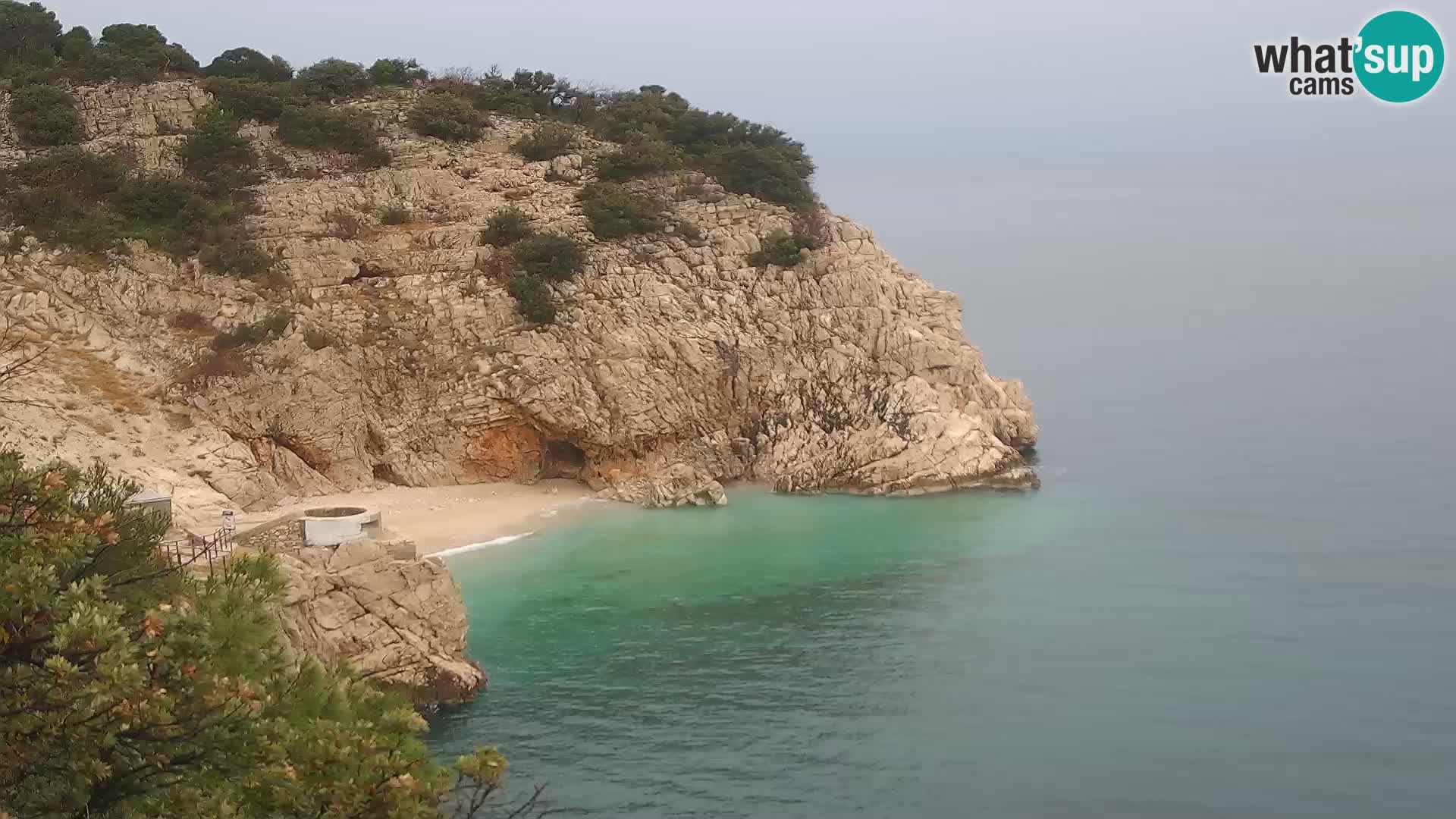Webcam Bersezio spiaggia – Draga di Moschiena – Croazia